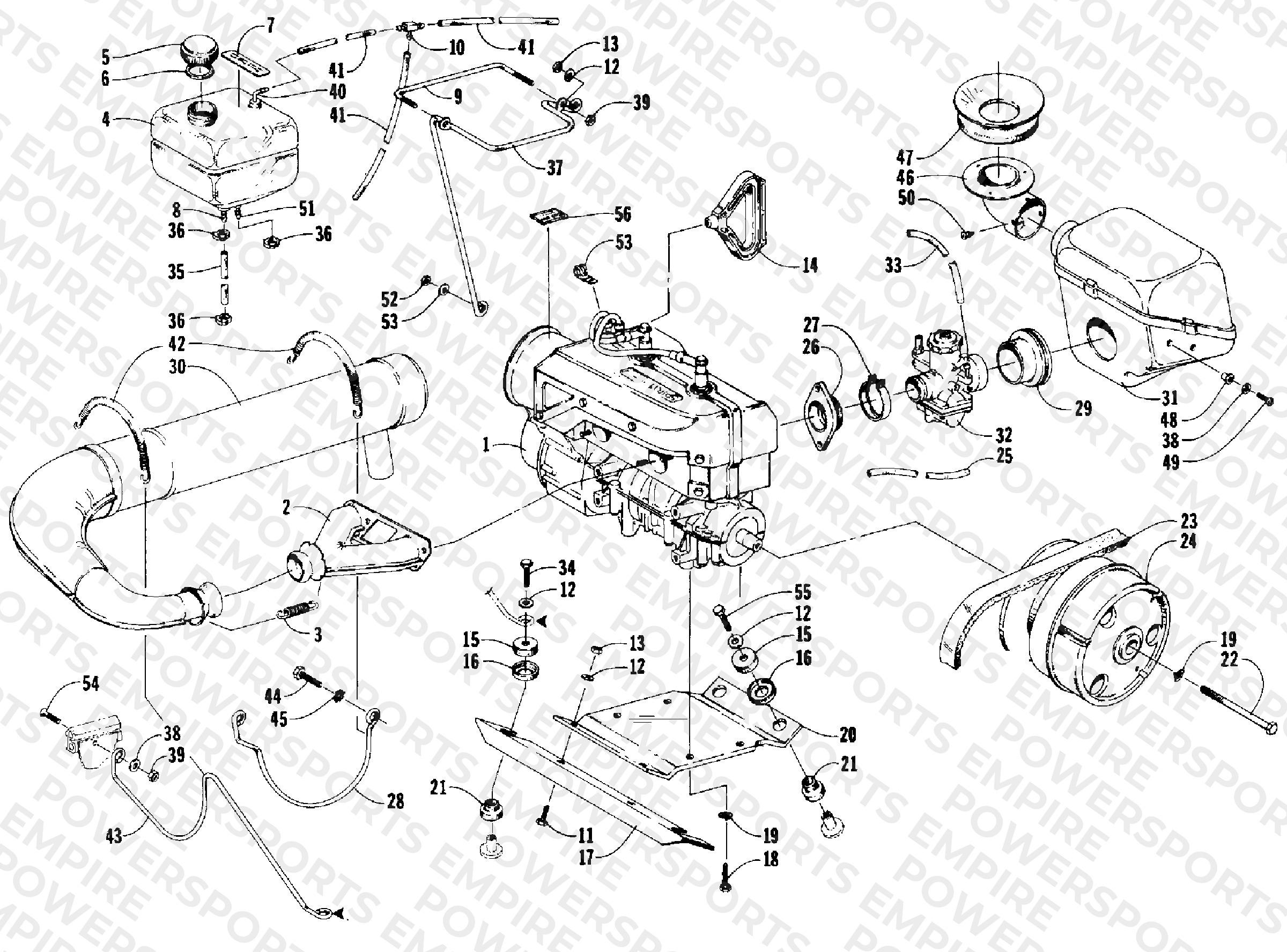 ENGINE AND RELATED PARTS