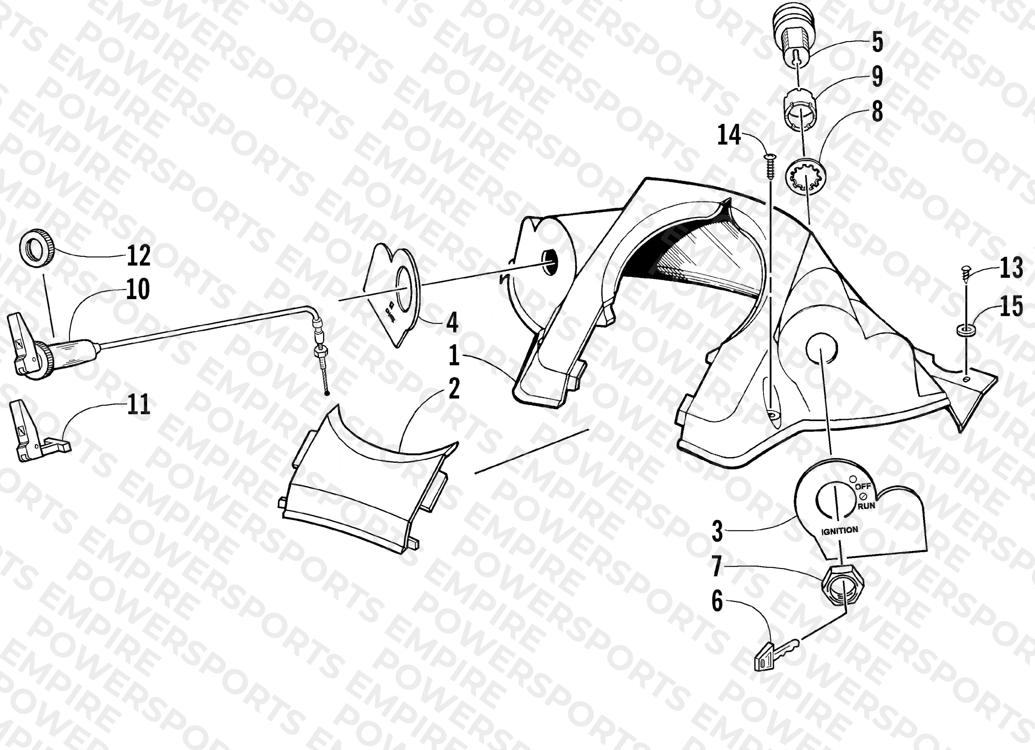 CONSOLE AND SWITCH ASSEMBLY