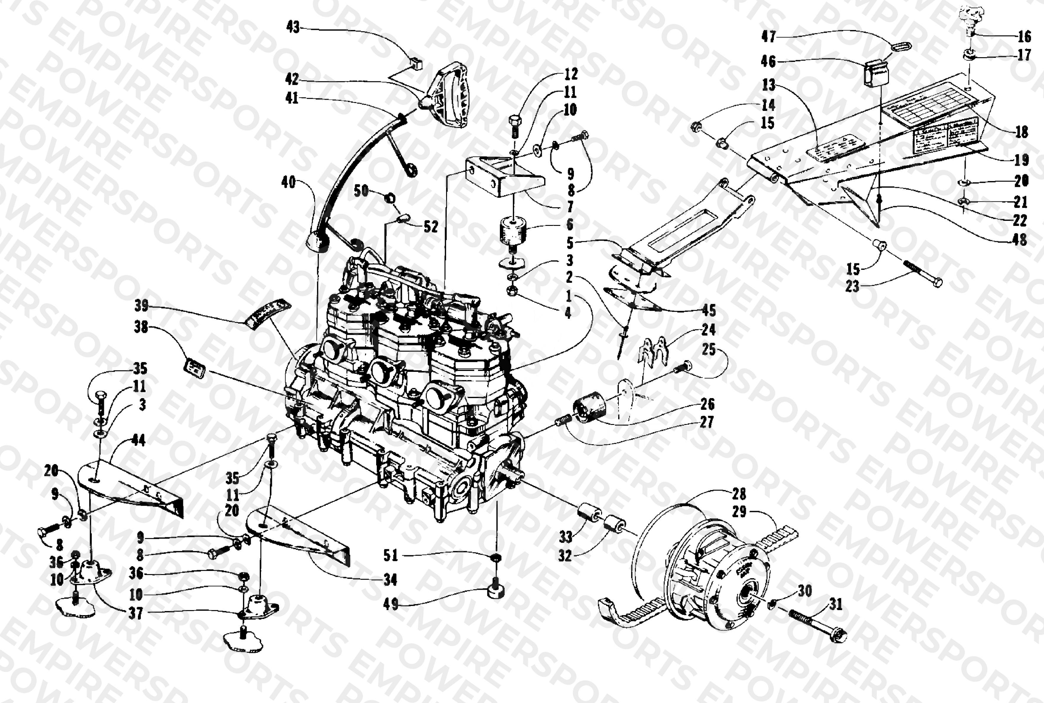ENGINE AND RELATED PARTS
