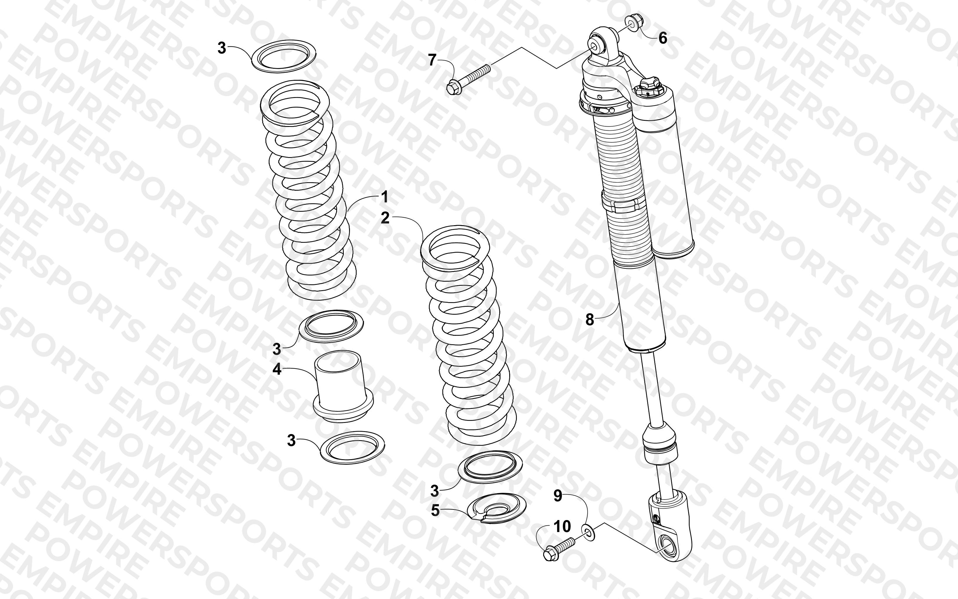 REAR SUSPENSION SHOCK ASSEMBLY