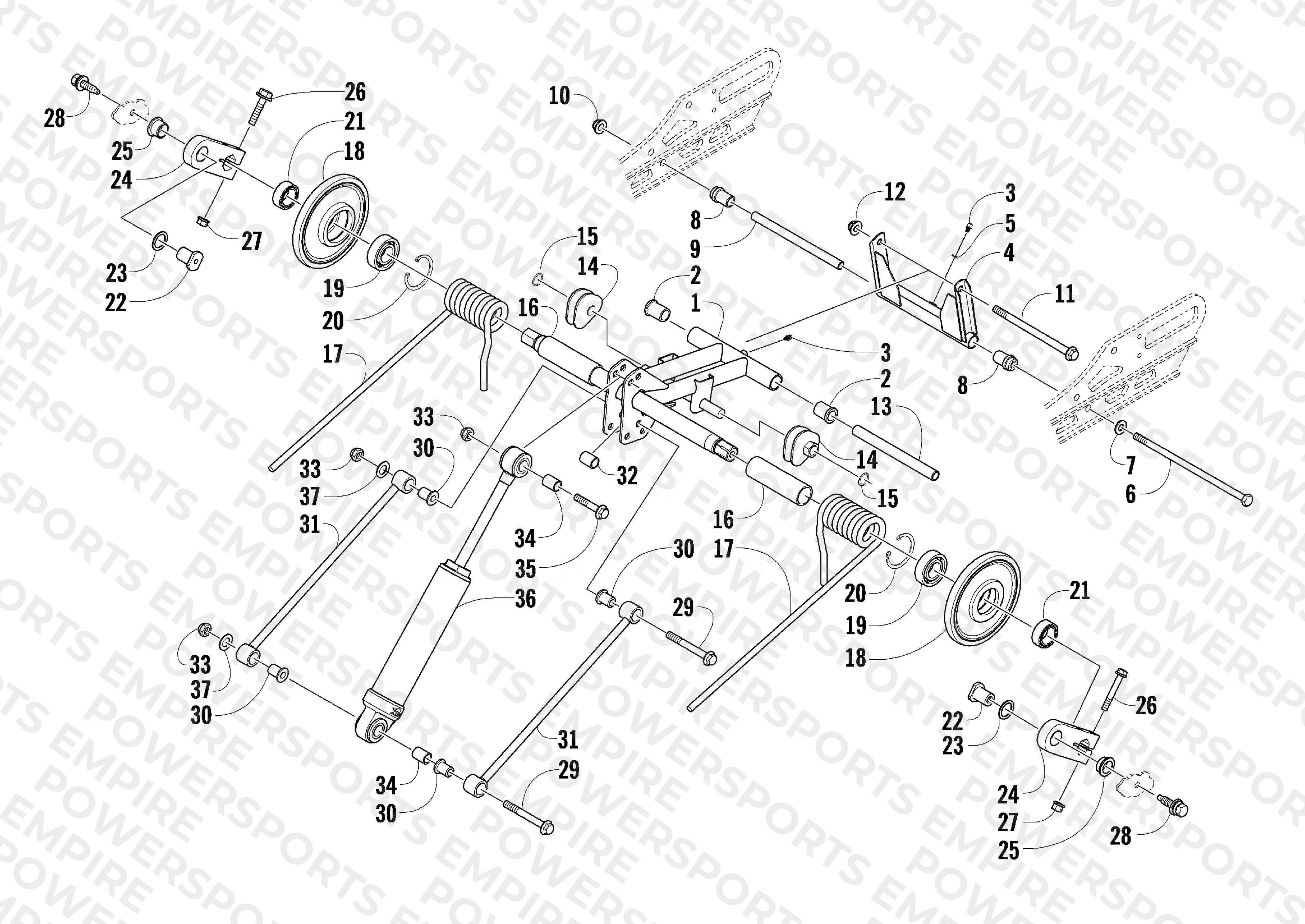 REAR SUSPENSION REAR ARM ASSEMBLY
