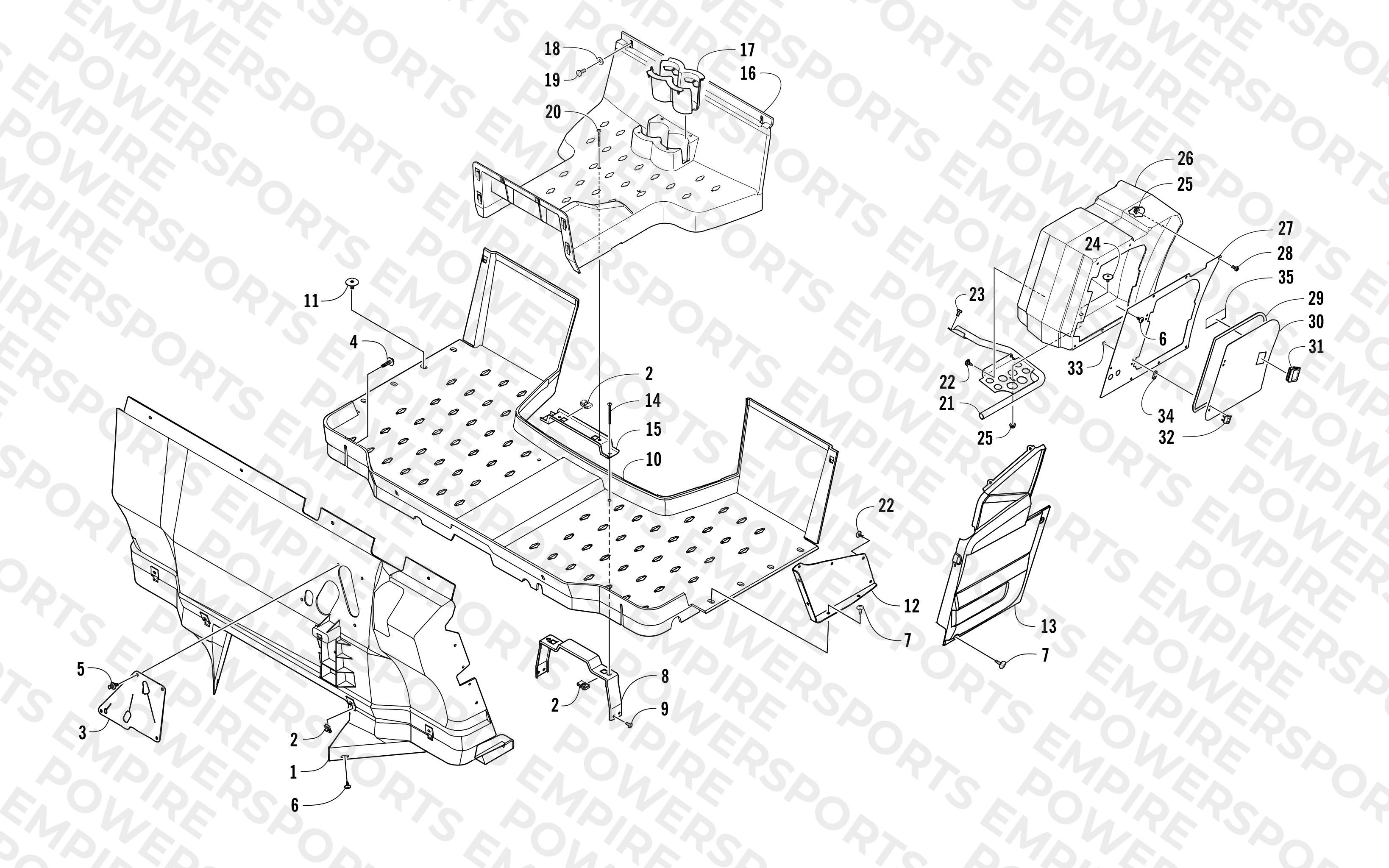 CONSOLE AND FLOOR PANEL ASSEMBLY