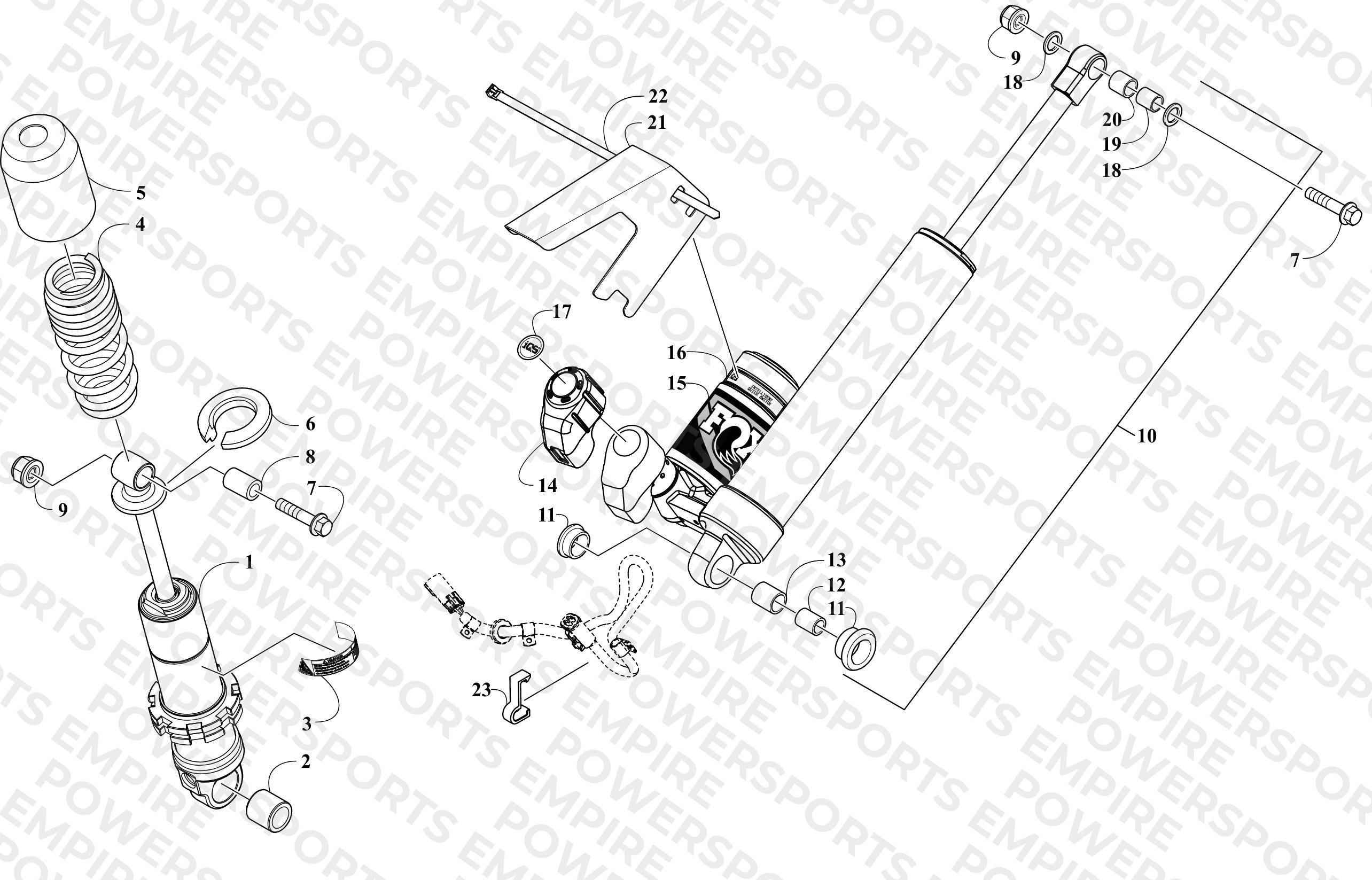 REAR SUSPENSION SHOCK ABSORBERS