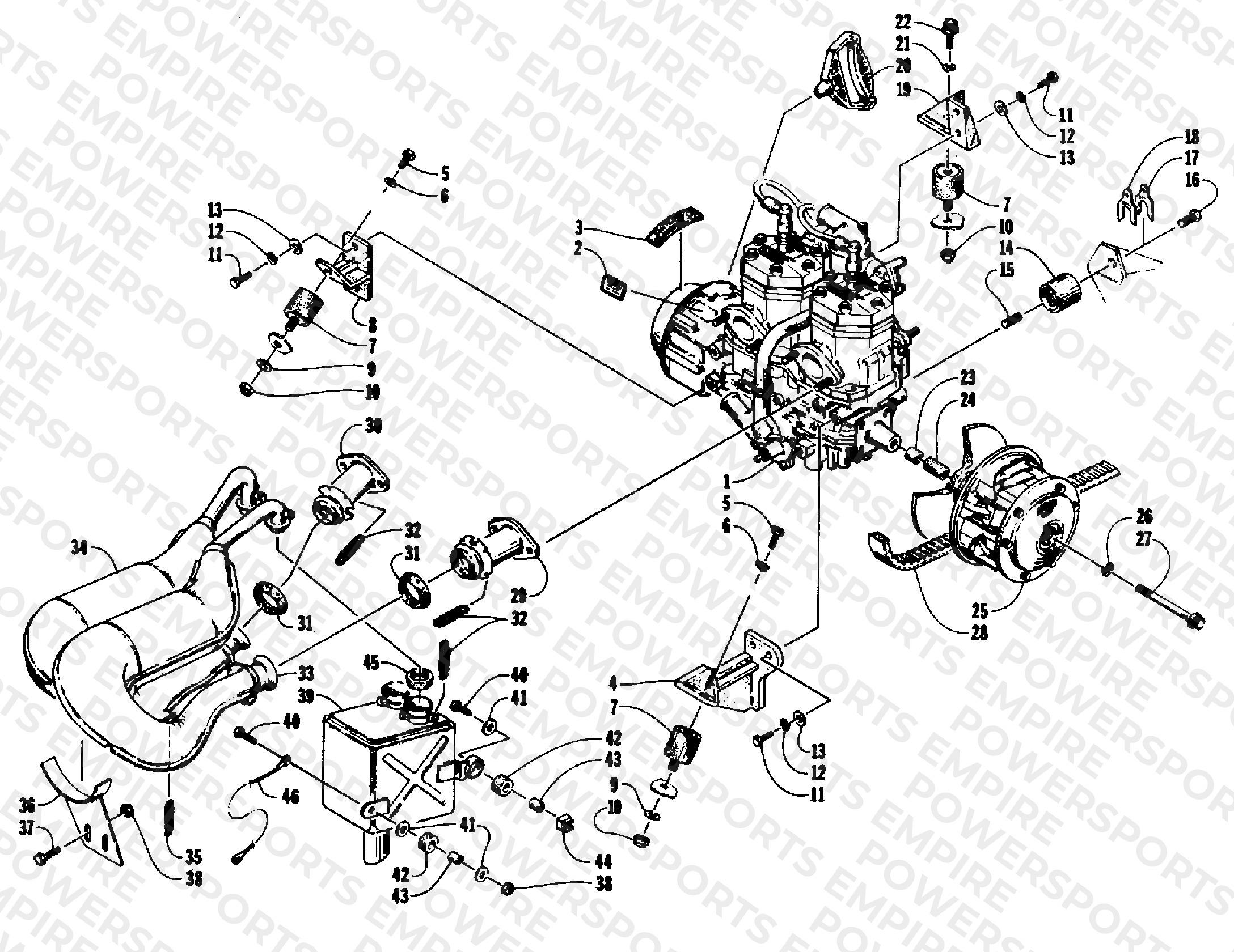 ENGINE AND RELATED PARTS