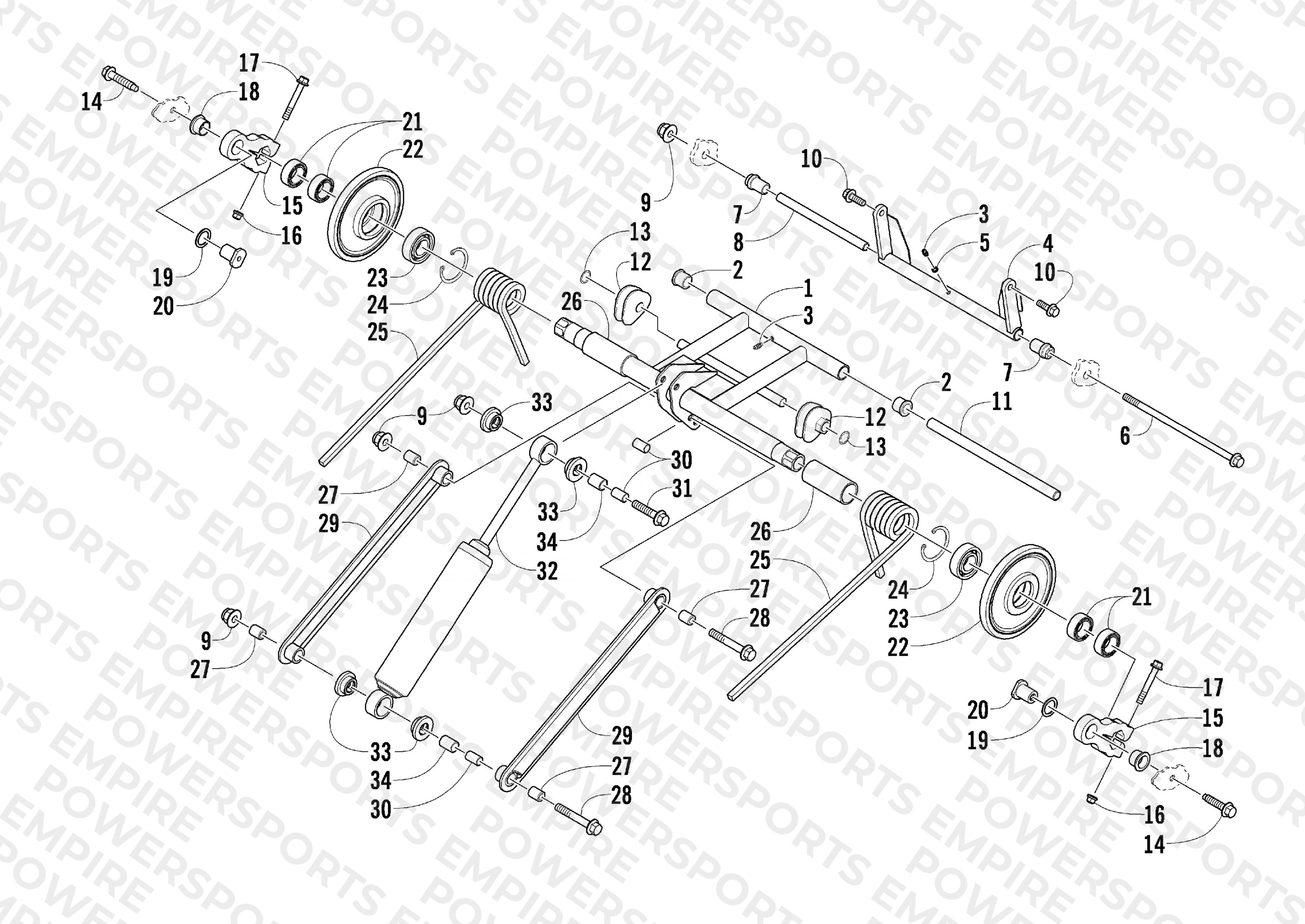 REAR SUSPENSION REAR ARM ASSEMBLY