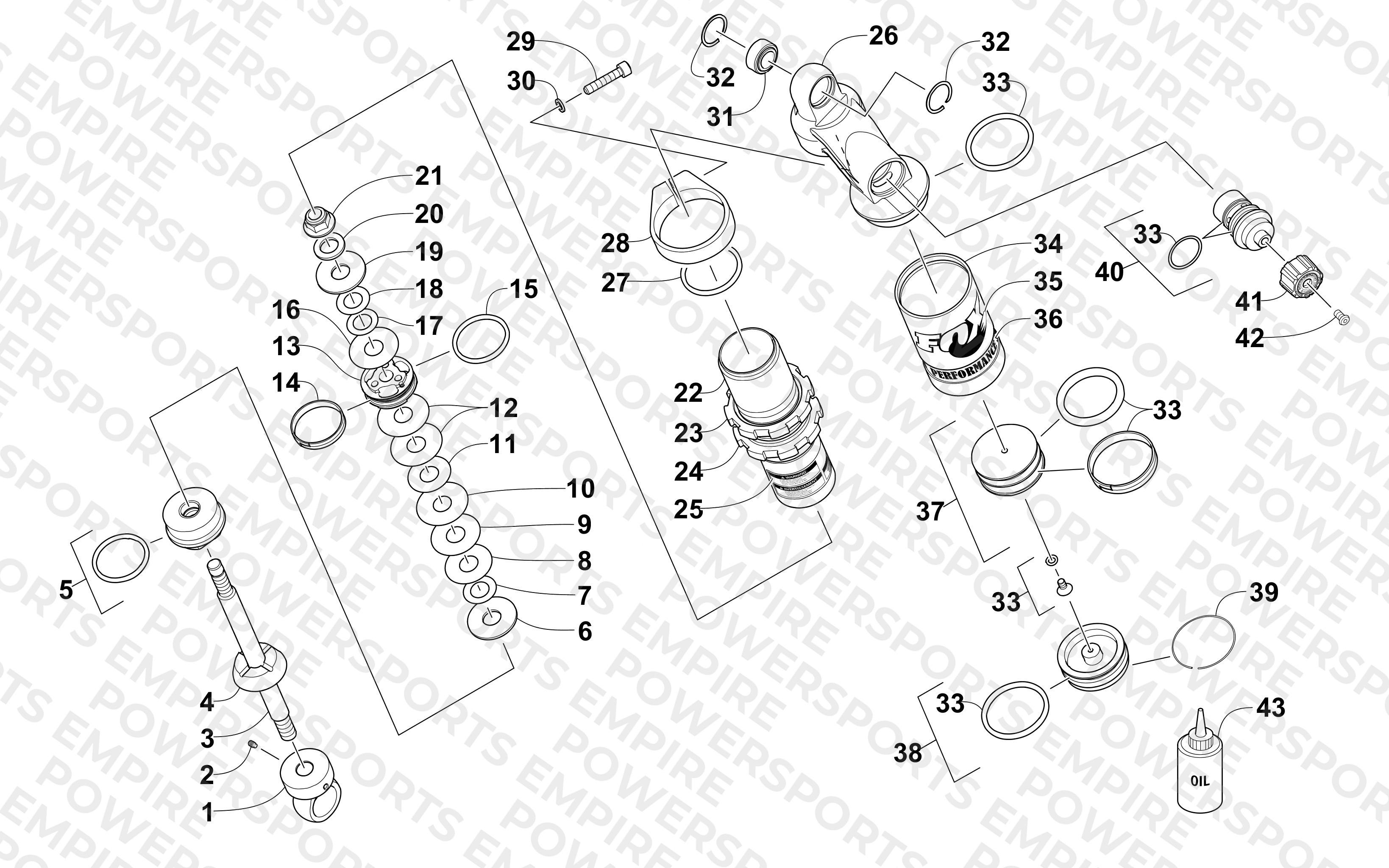 REAR SUSPENSION FRONT ARM SHOCK ABSORBER