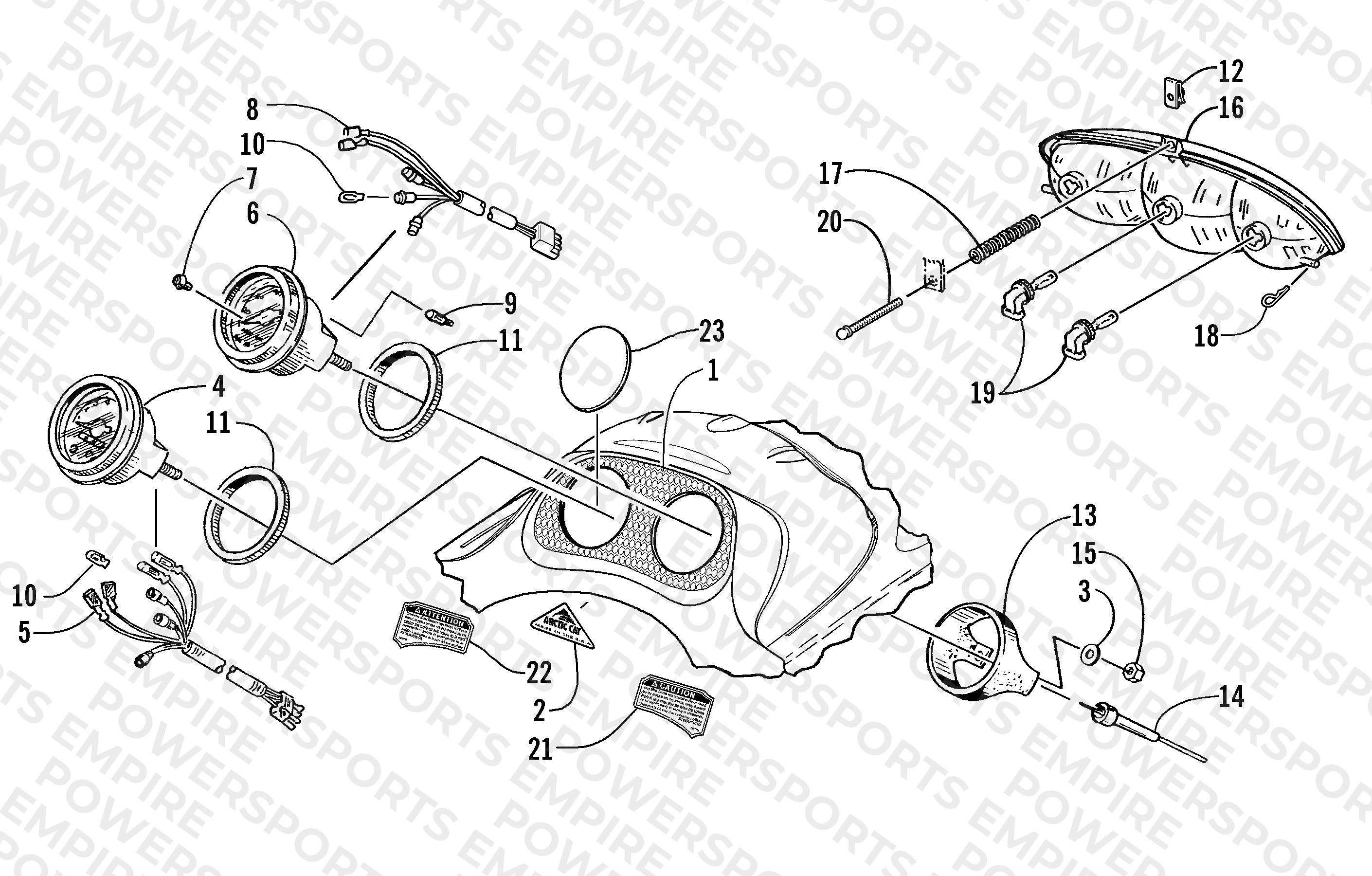 HEADLIGHT AND INSTRUMENTS