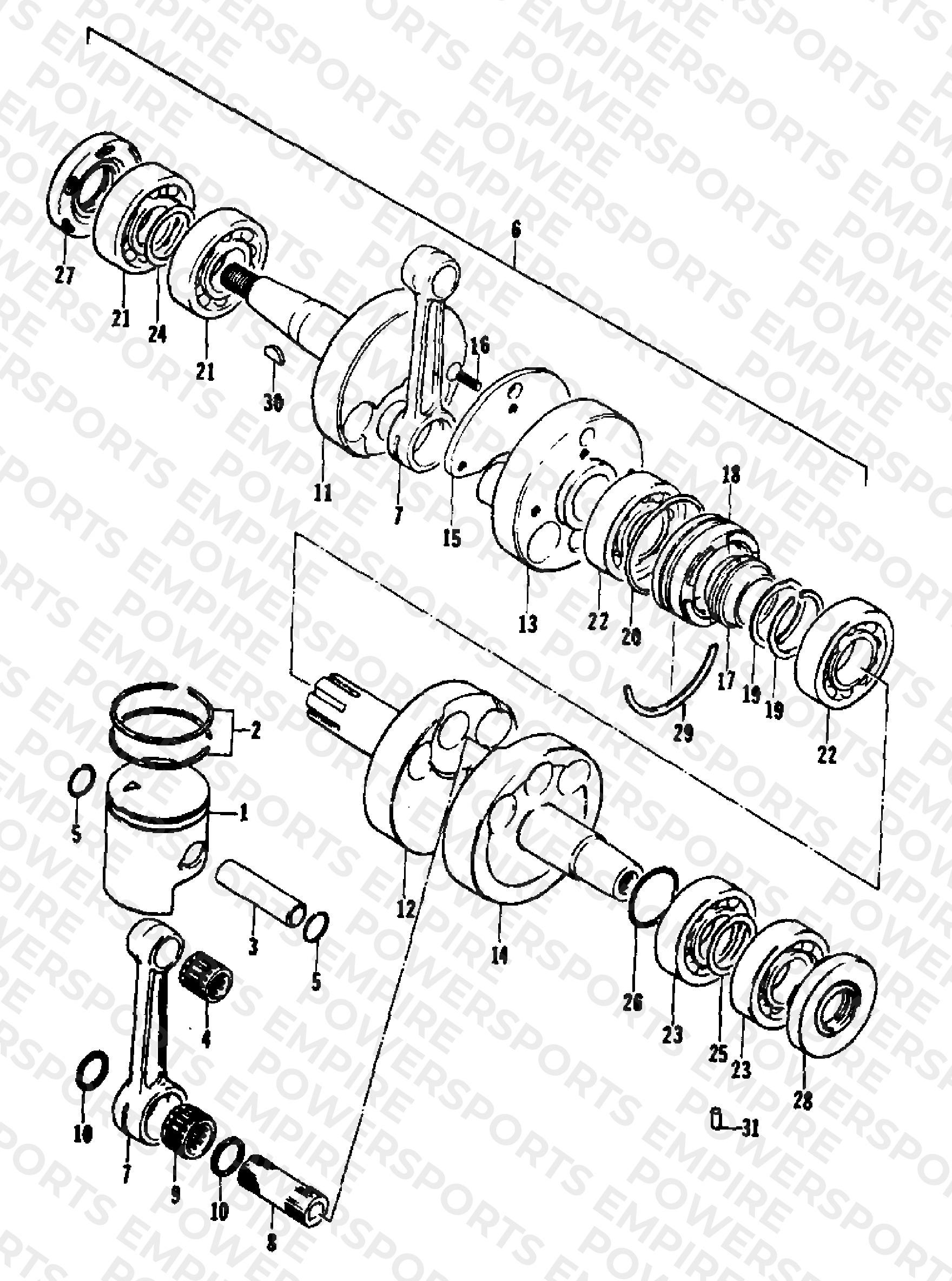 PISTON AND CRANKSHAFT