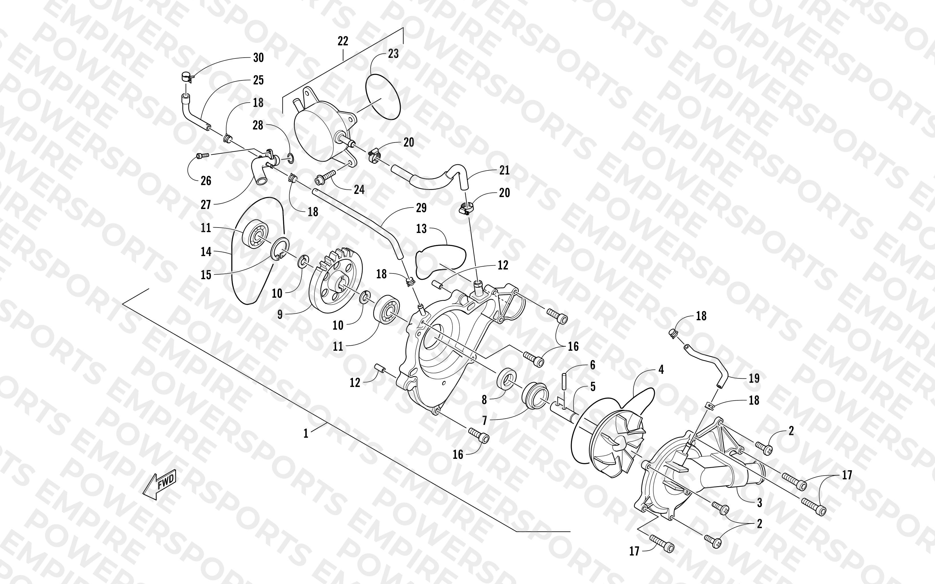 WATER PUMP ASSEMBLY