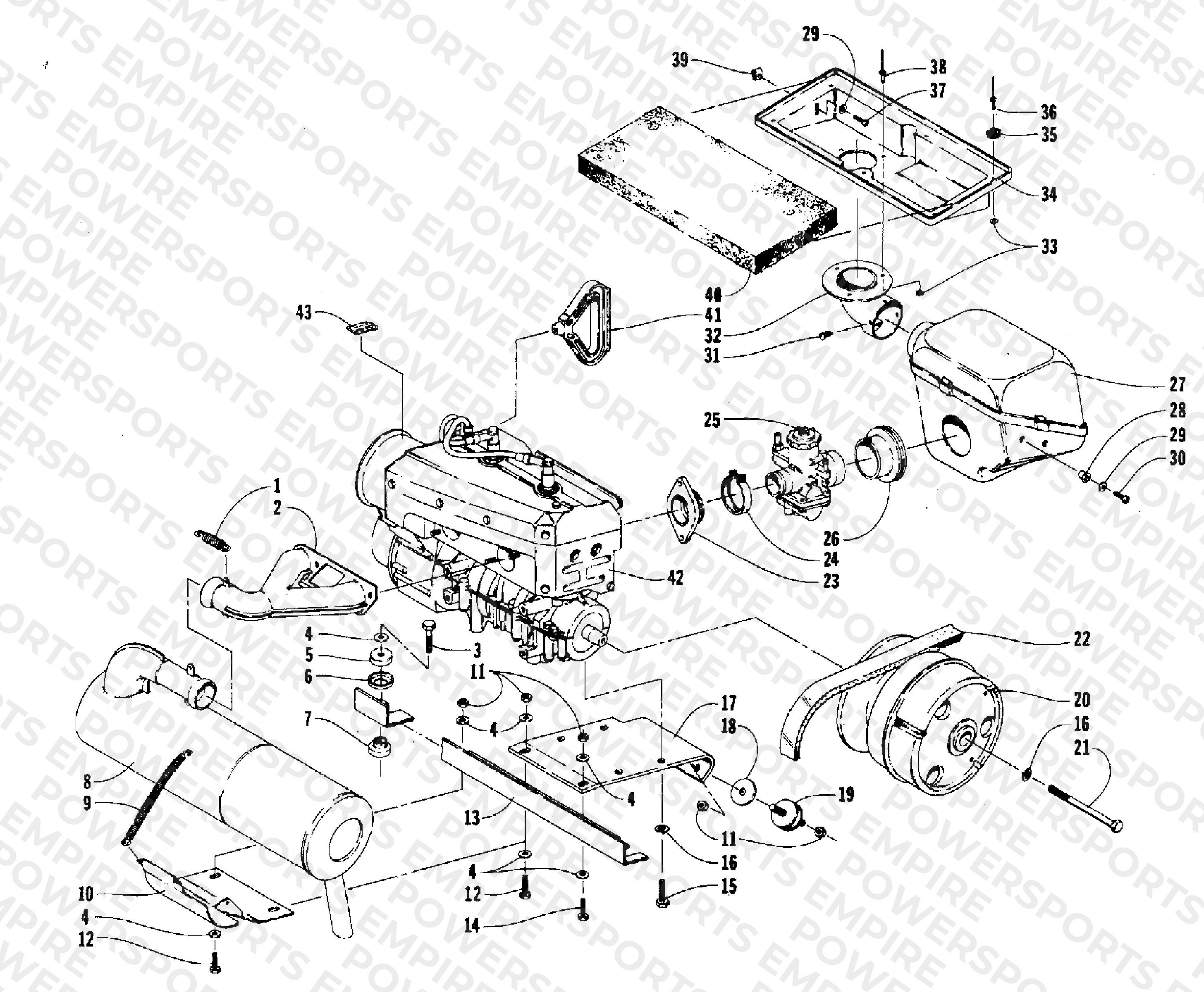 ENGINE AND RELATED PARTS