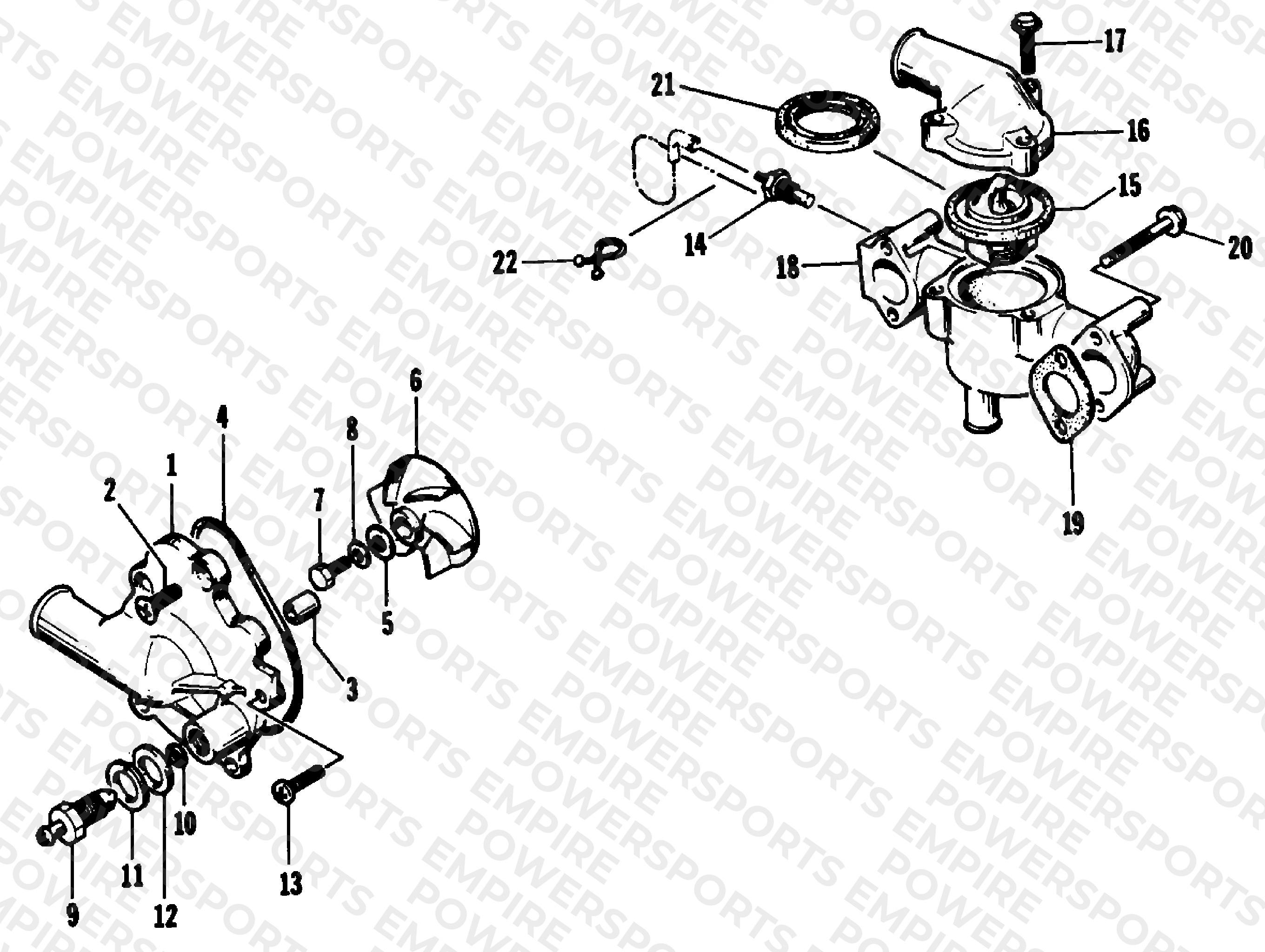 WATER PUMP/WATER MANIFOLD