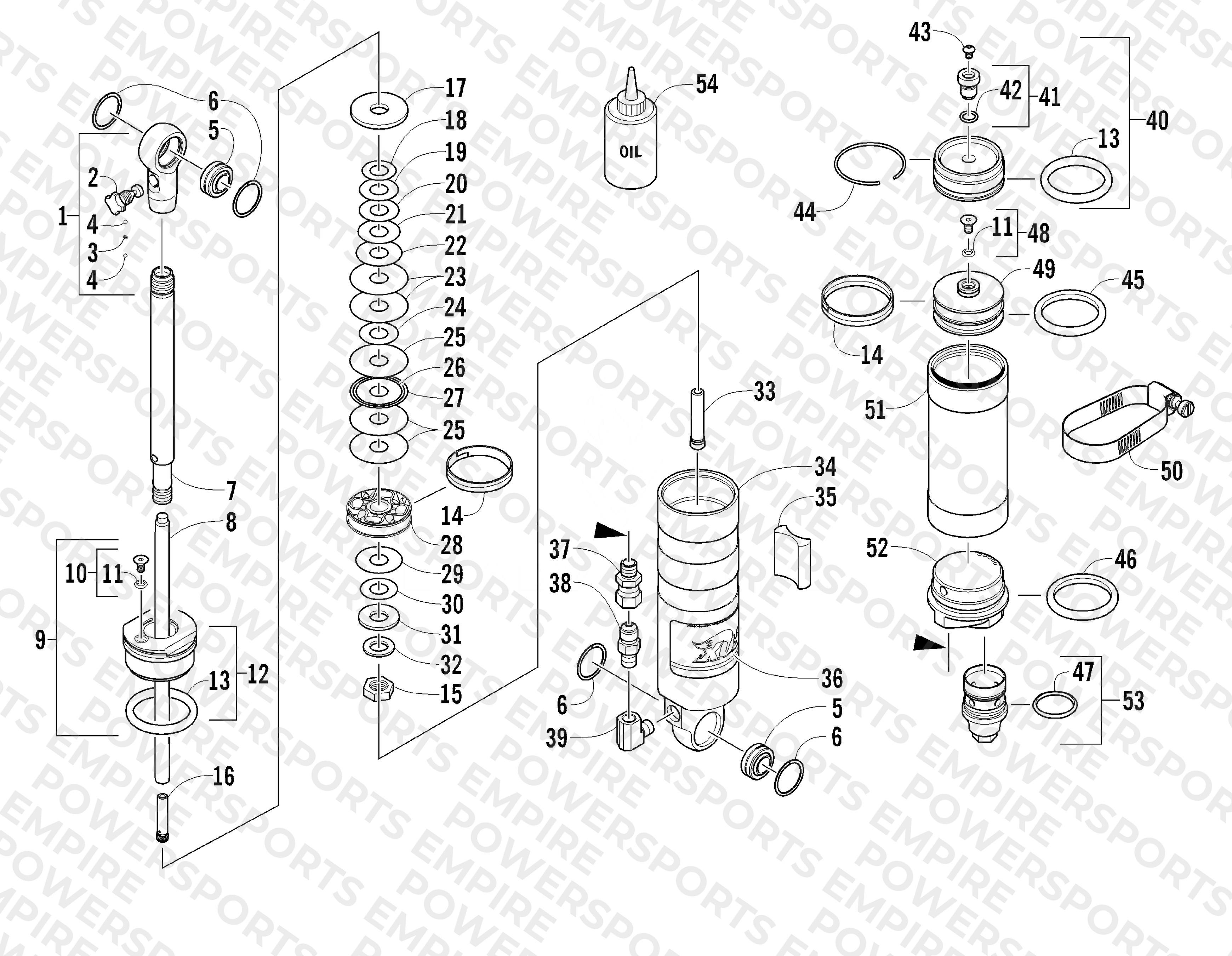 REAR SUSPENSION REAR ARM SHOCK ABSORBER