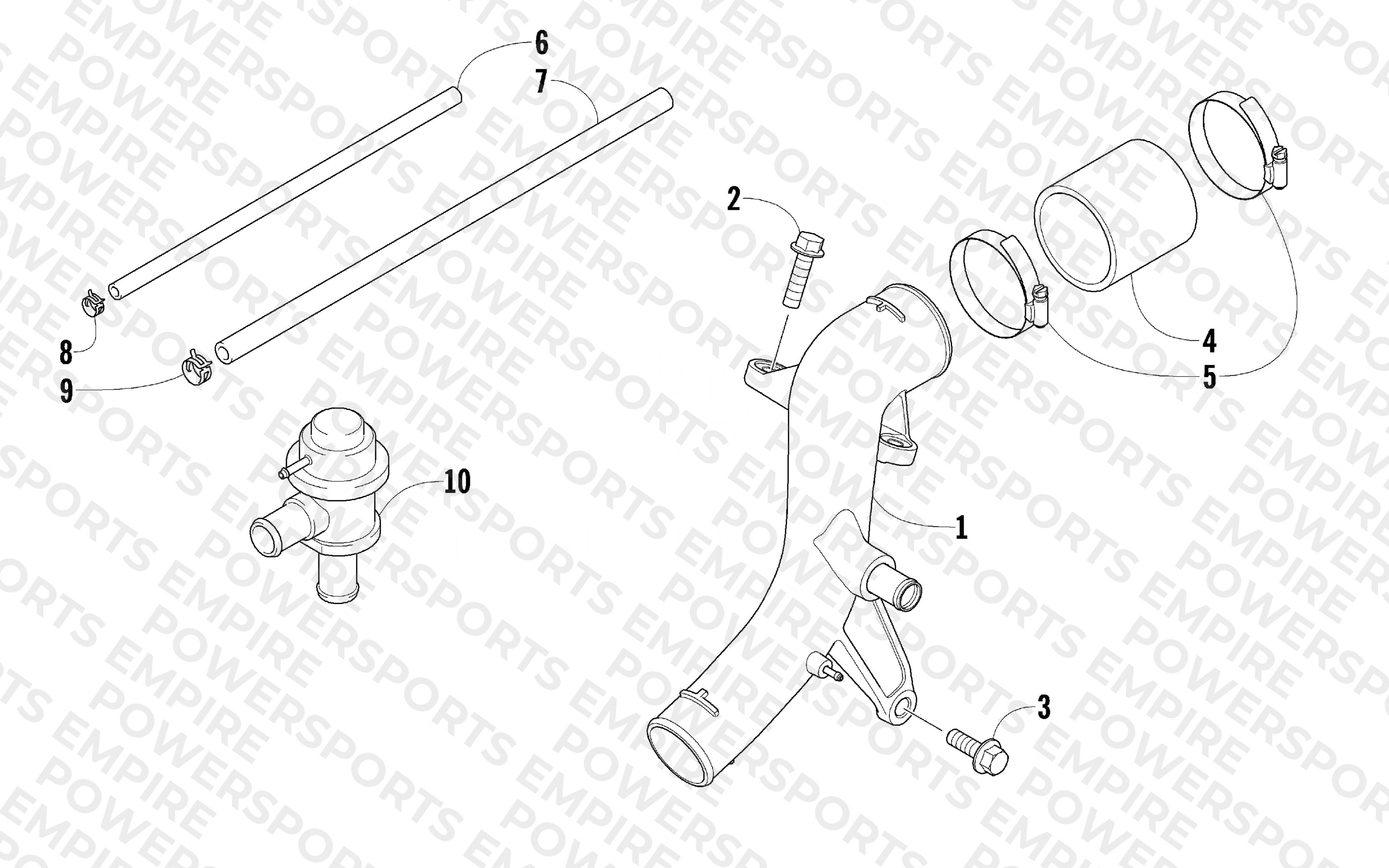 INTERCOOLER OUTLET ASSEMBLY