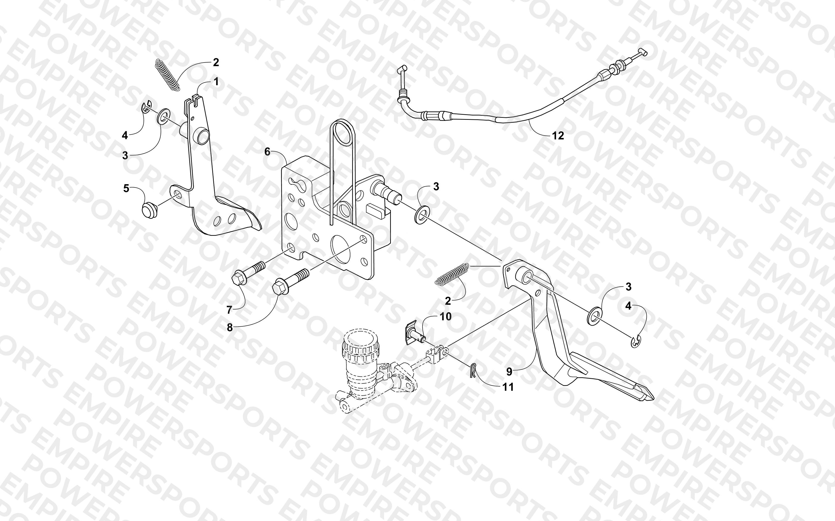 BRAKE AND ACCELERATOR PEDAL ASSEMBLY