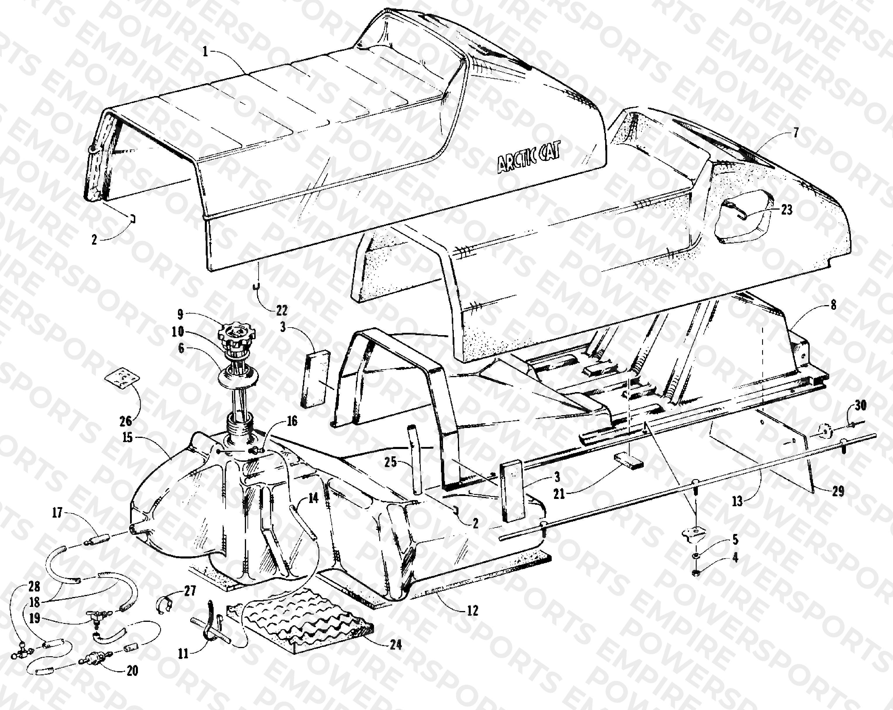 SEAT AND GAS TANK ASSEMBLIES