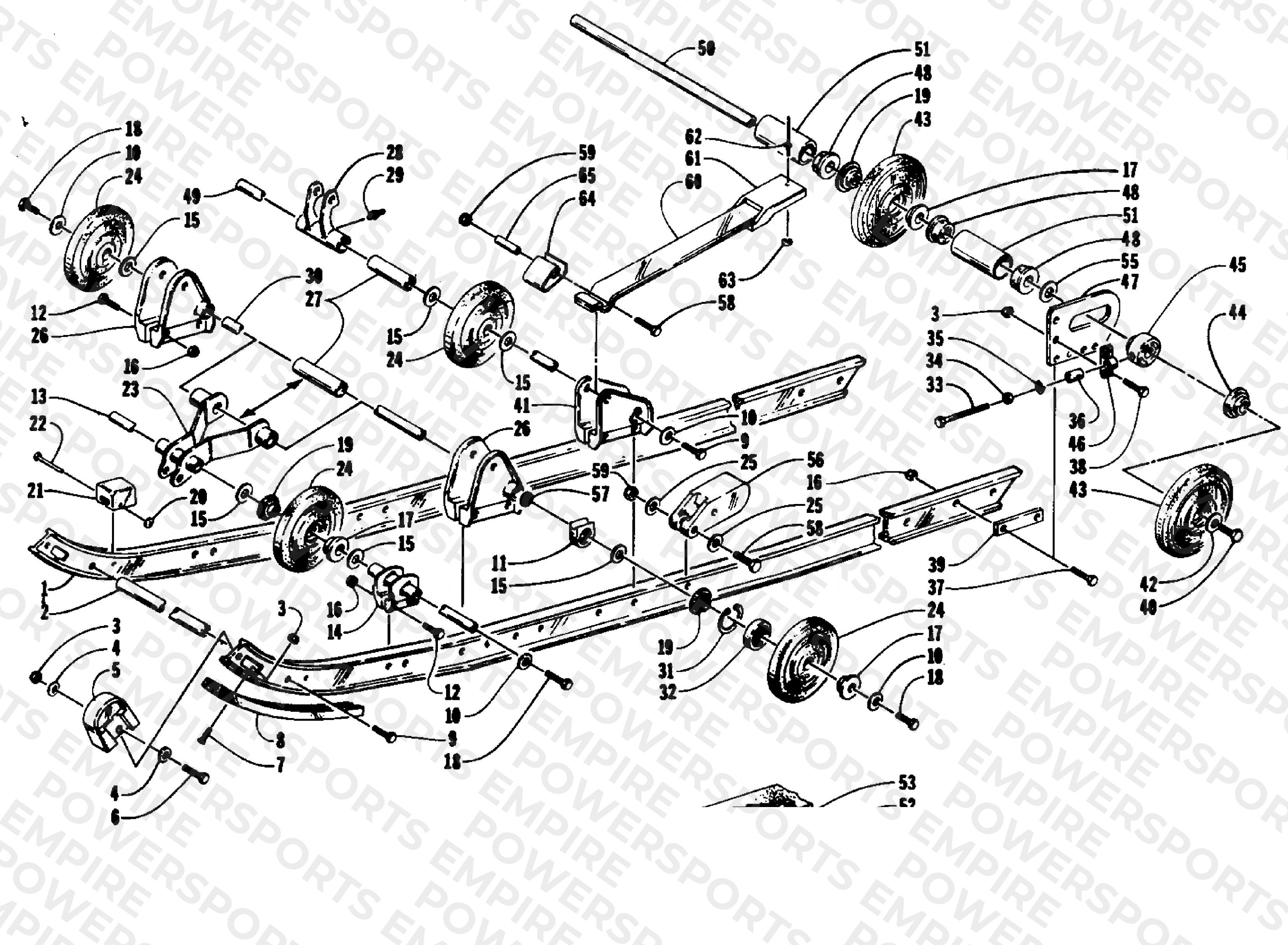 SLIDE RAIL AND TRACK ASSEMBLY
