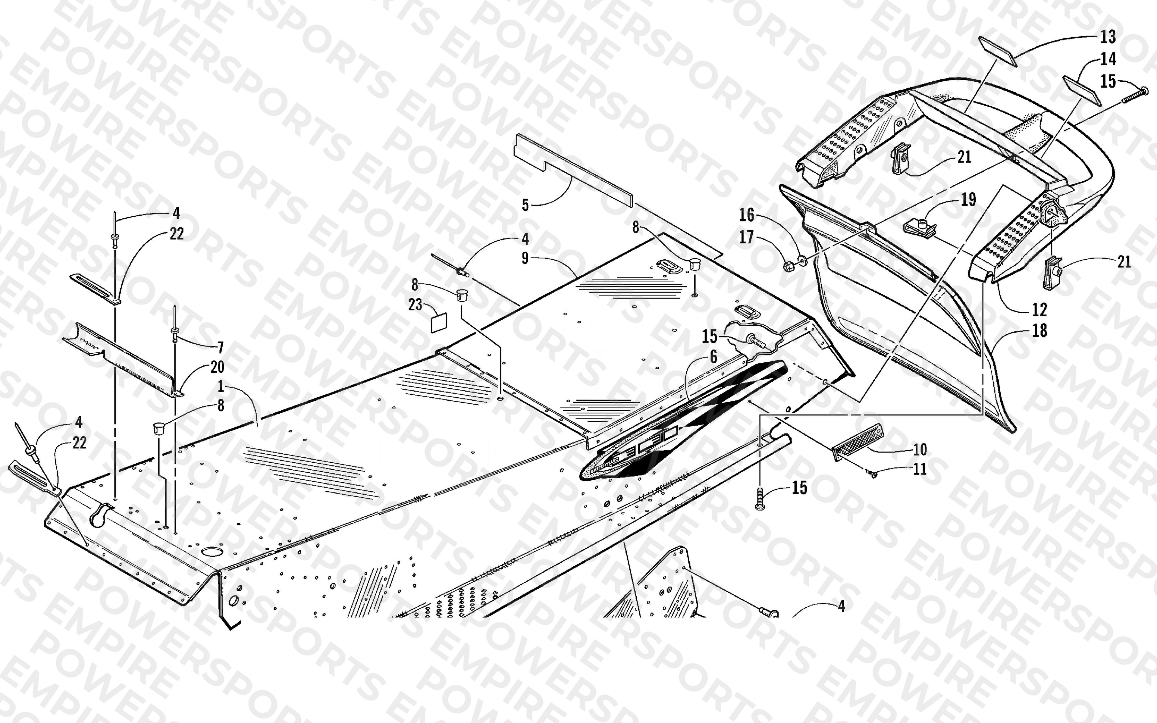 TUNNEL AND REAR BUMPER