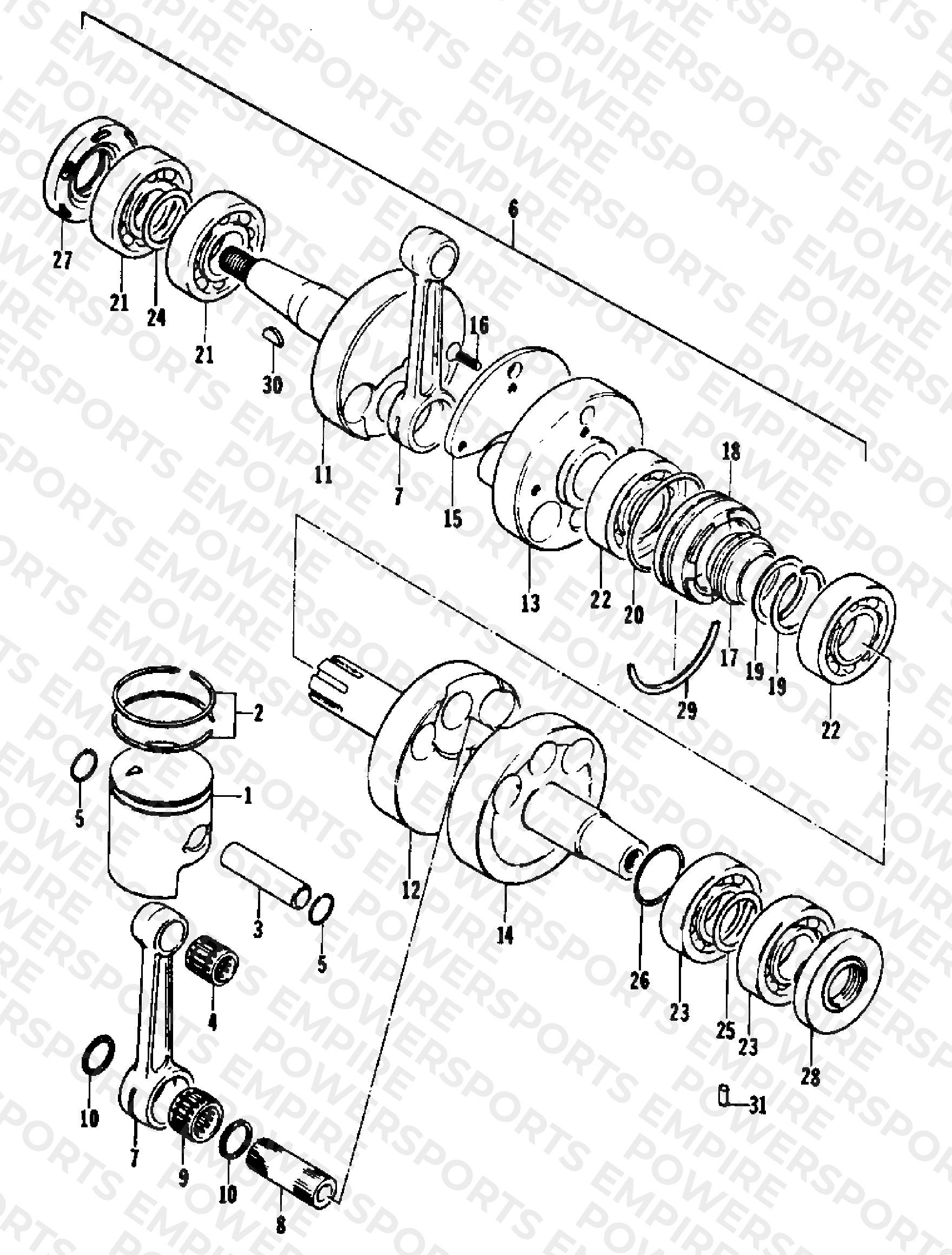 PISTON AND CRANKSHAFT