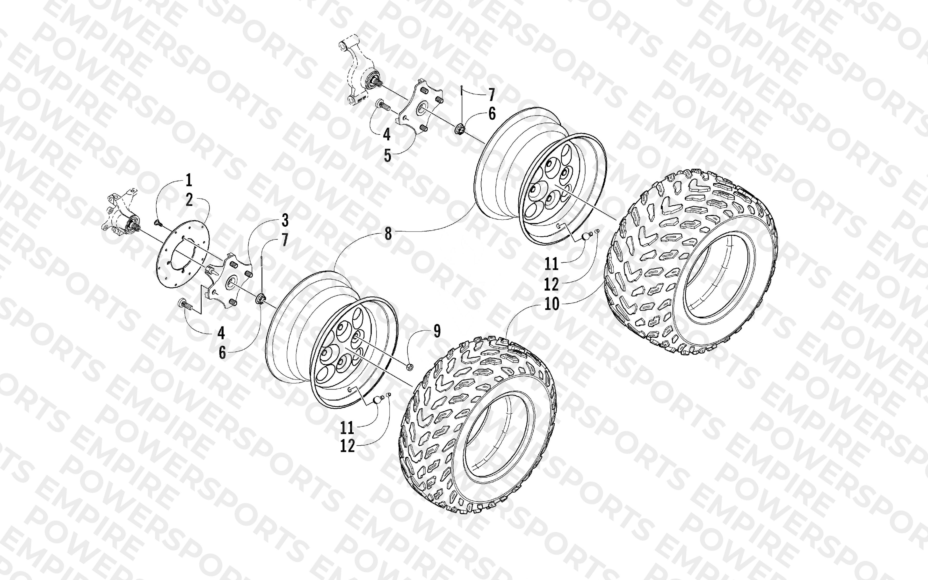 WHEEL AND TIRE ASSEMBLY
