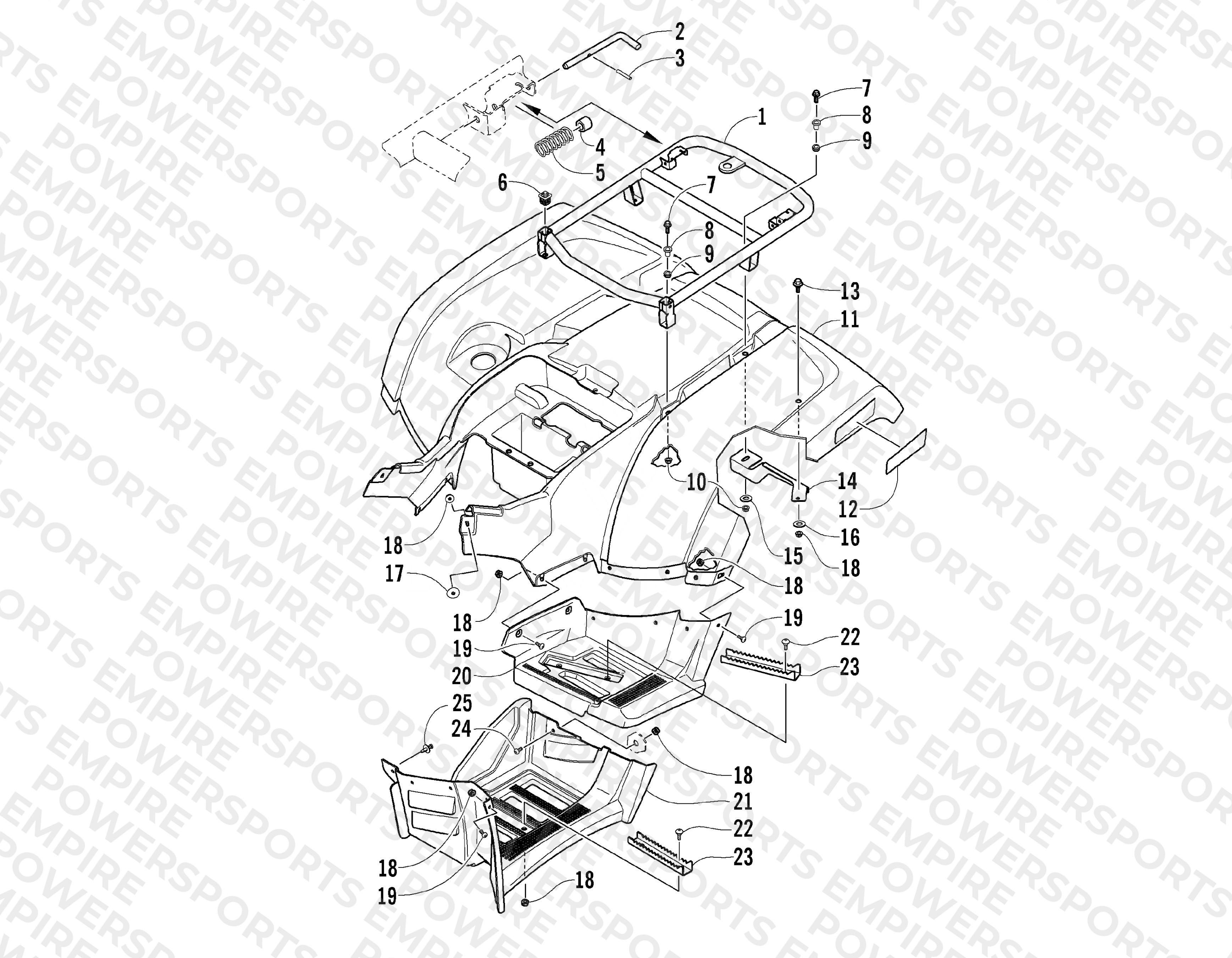 REAR BODY PANEL ASSEMBLY