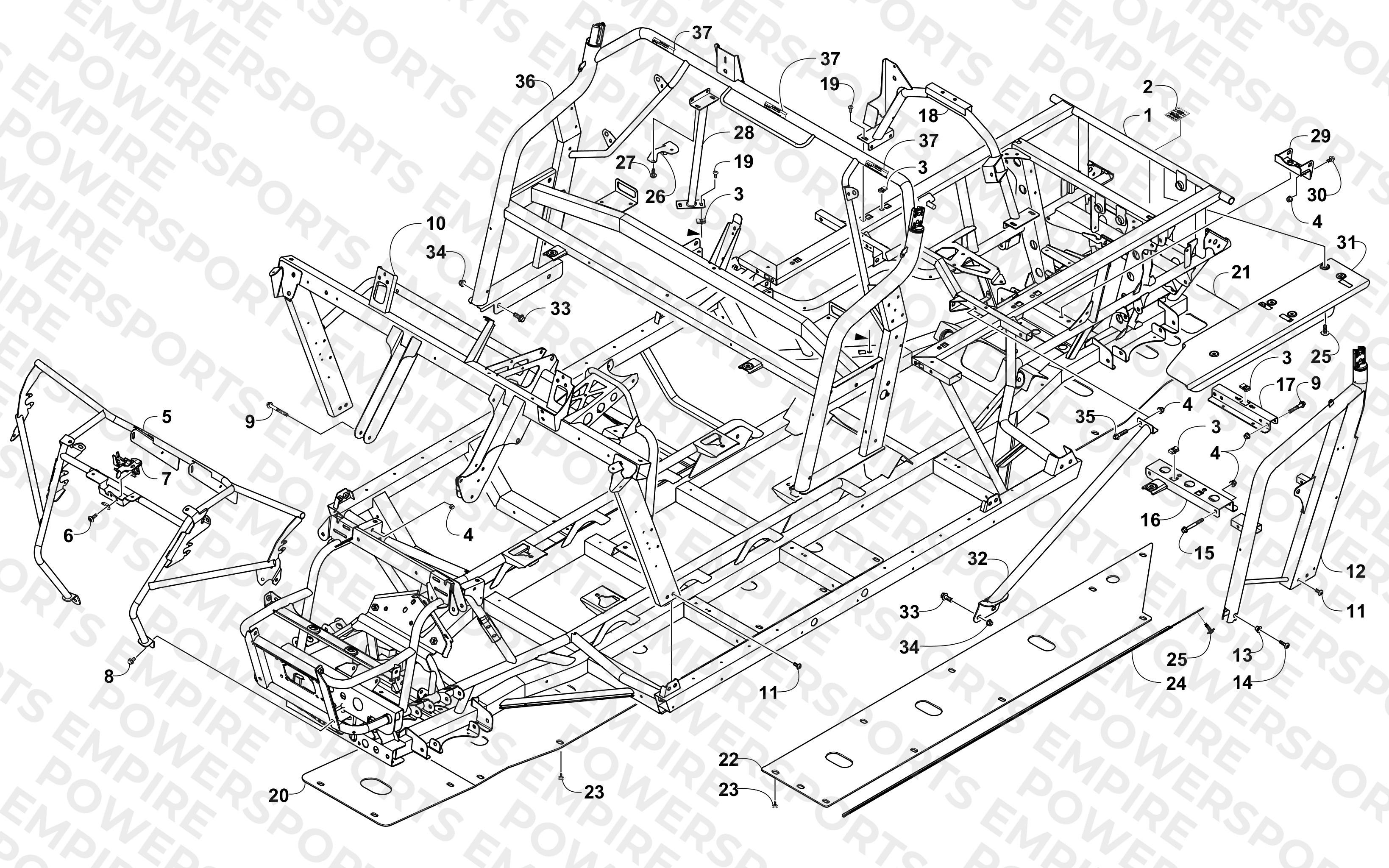 FRAME AND RELATED PARTS