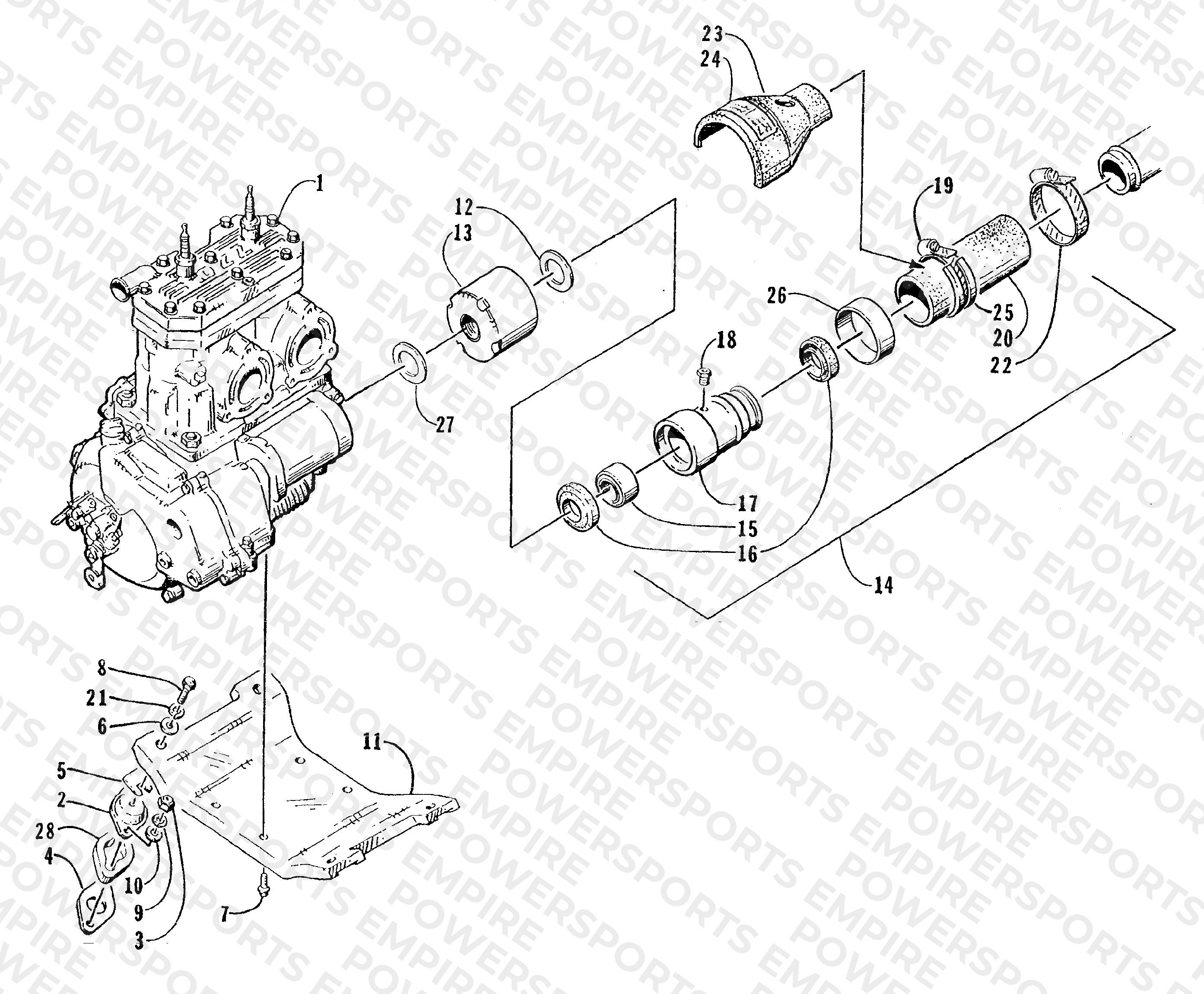 ENGINE AND RELATED ASSEMBLY