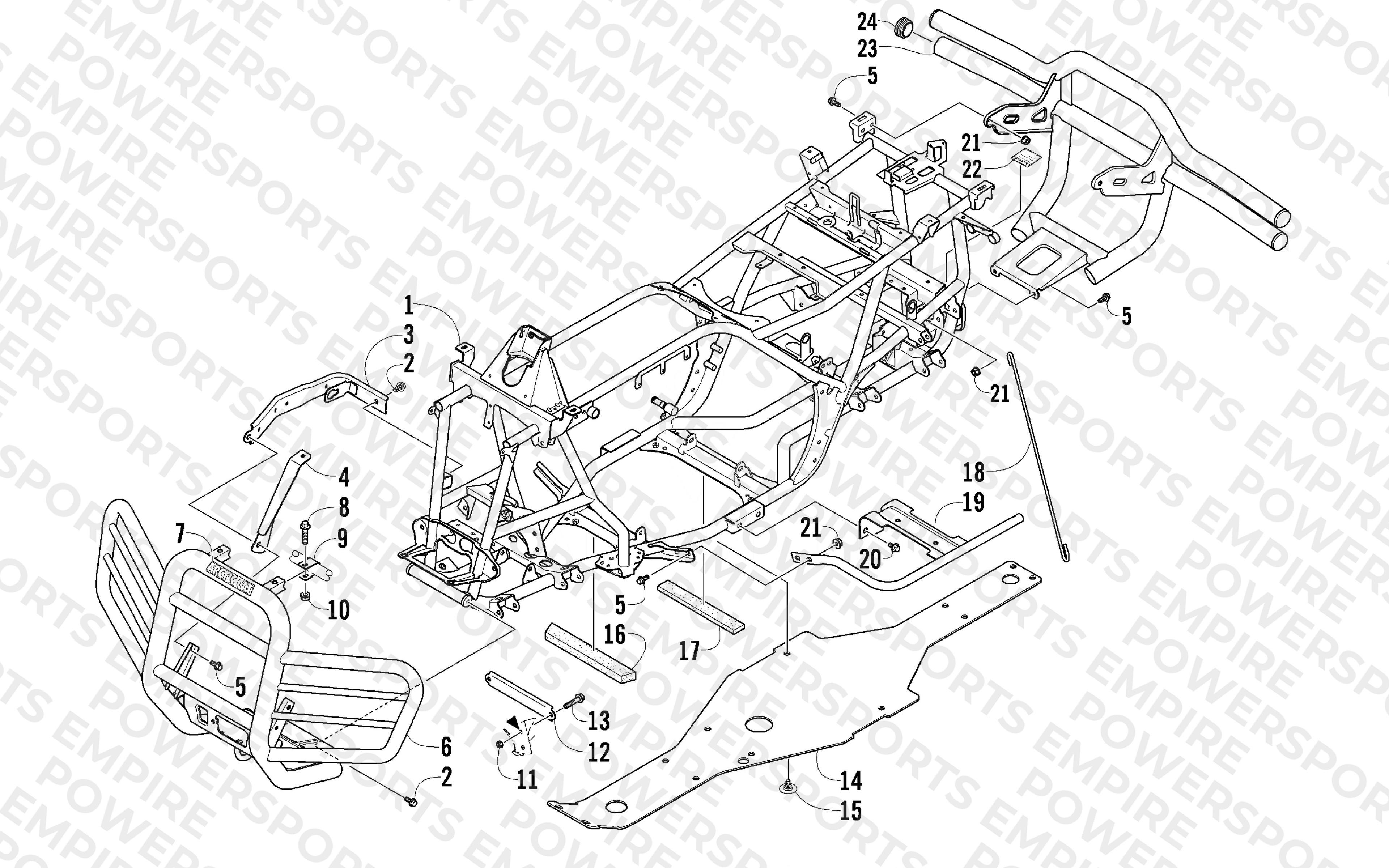 FRAME AND RELATED PARTS