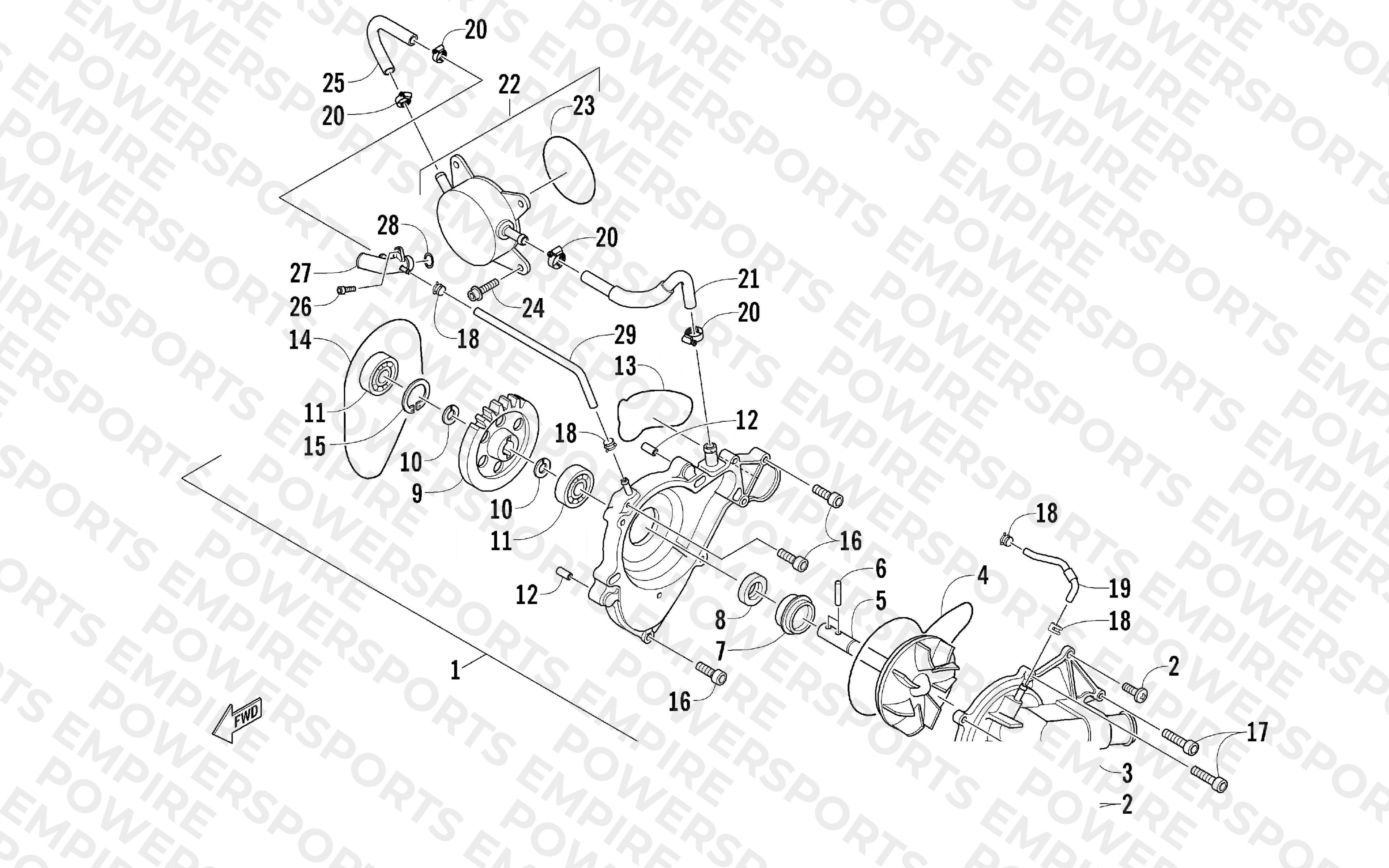 WATER PUMP ASSEMBLY