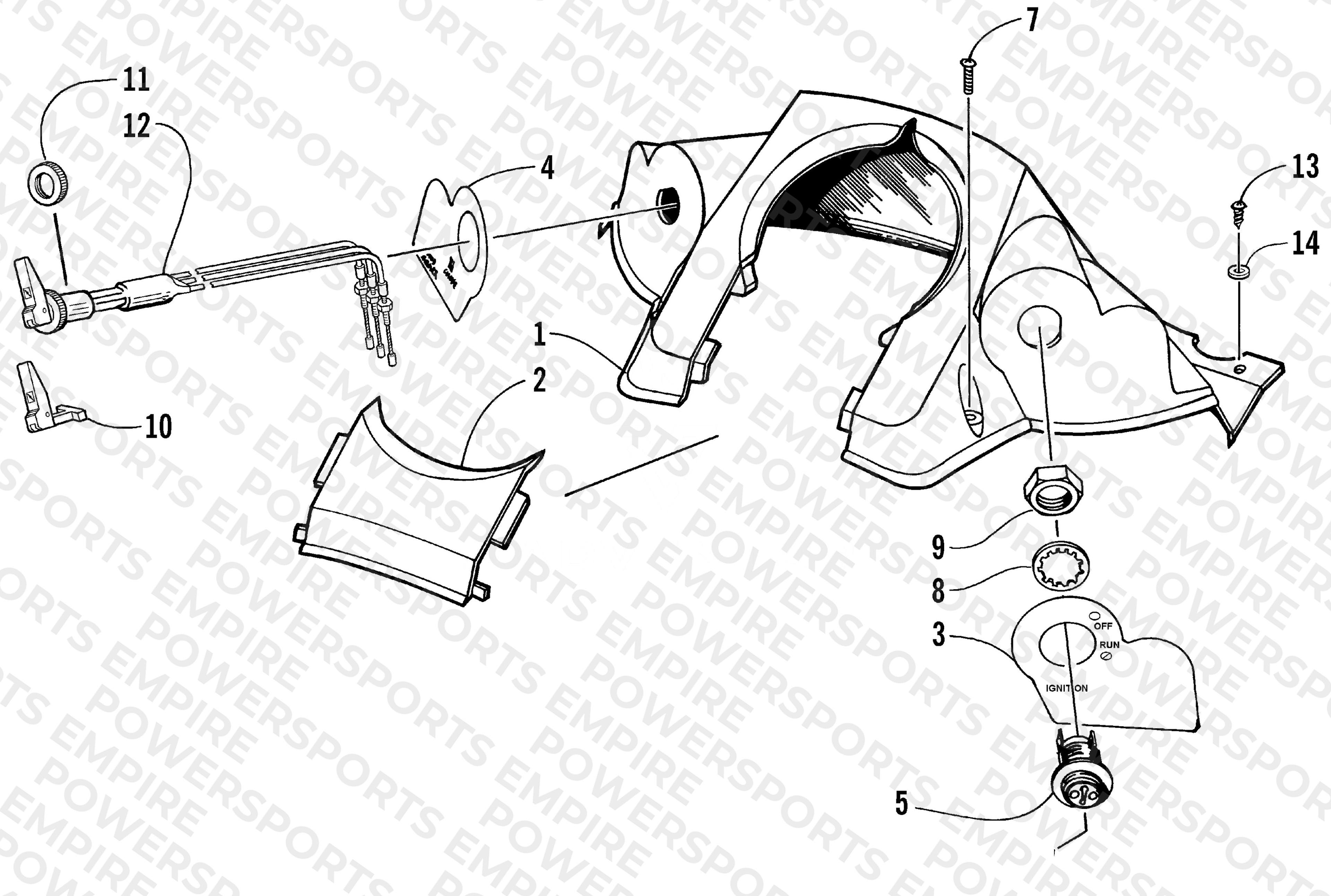 CONSOLE AND SWITCH ASSEMBLY