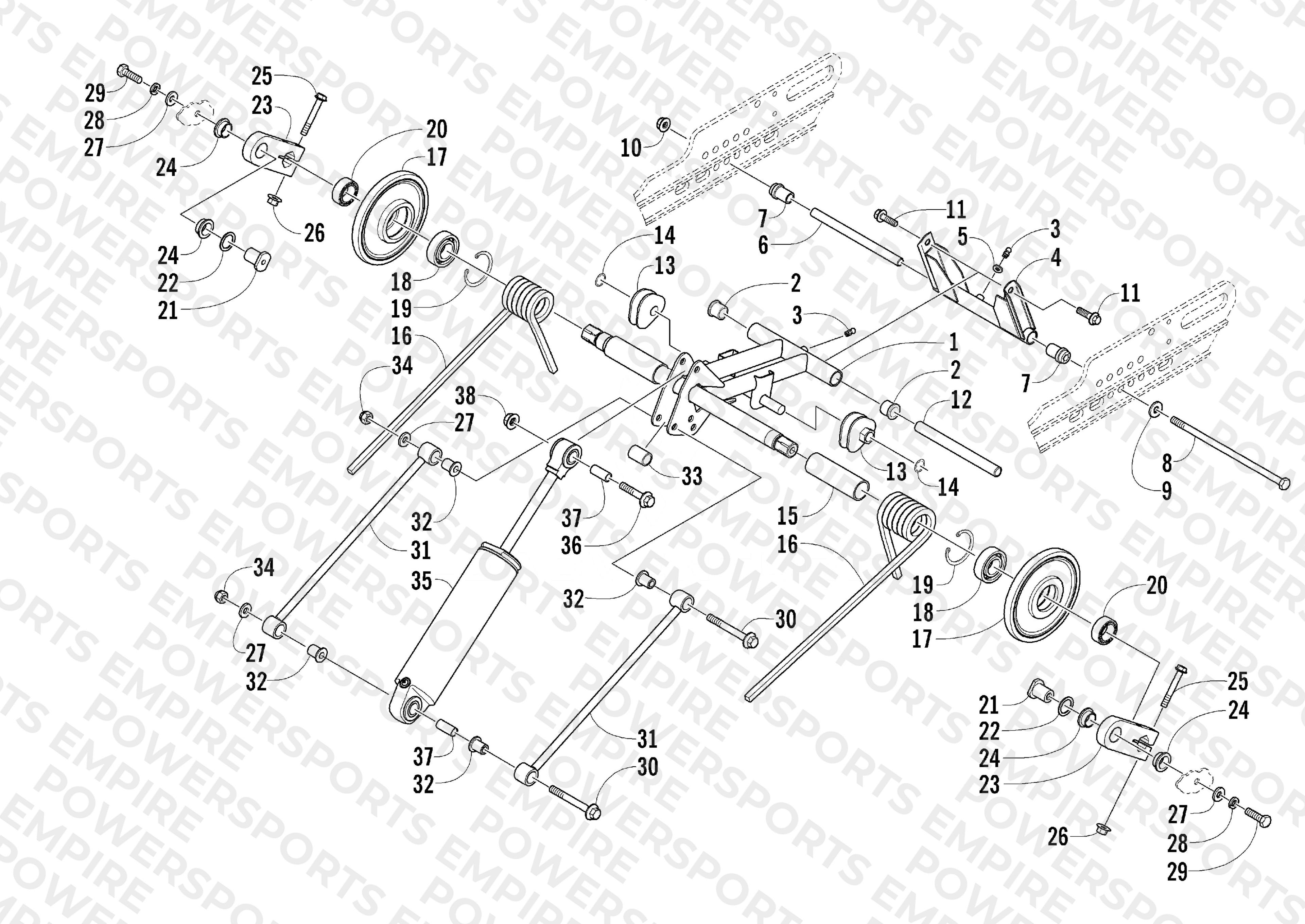 REAR SUSPENSION REAR ARM ASSEMBLY