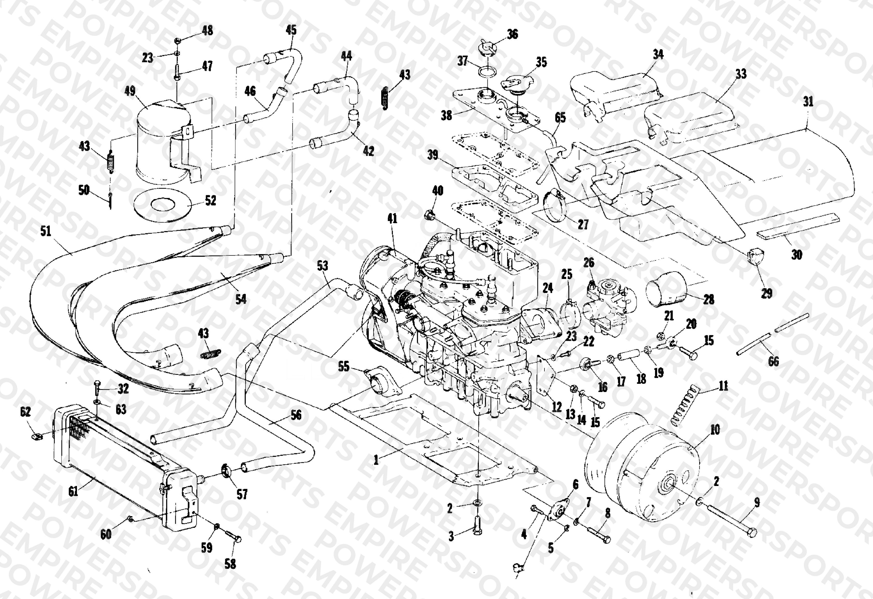 ENGINE AND RELATED PARTS