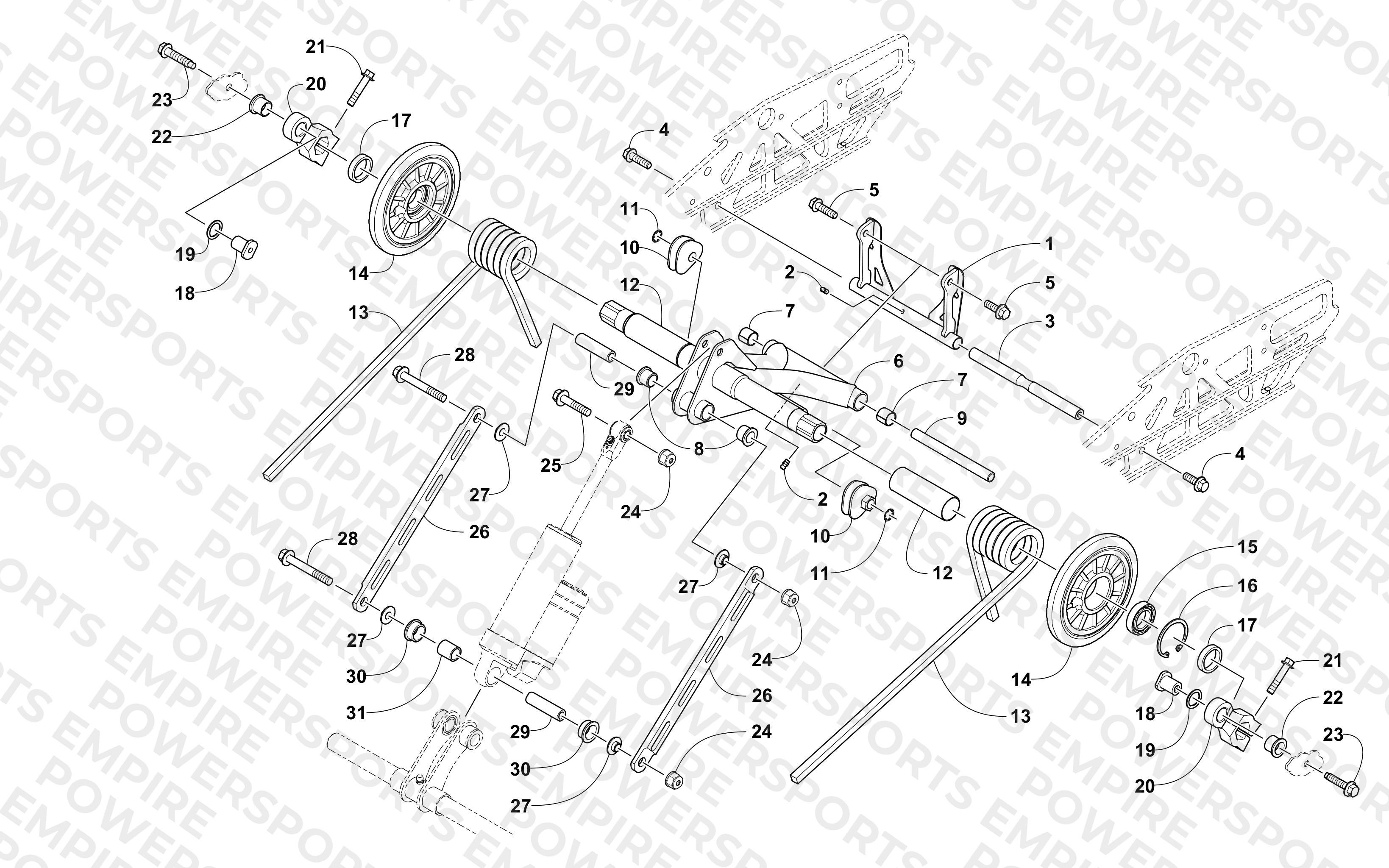 REAR SUSPENSION REAR ARM ASSEMBLY