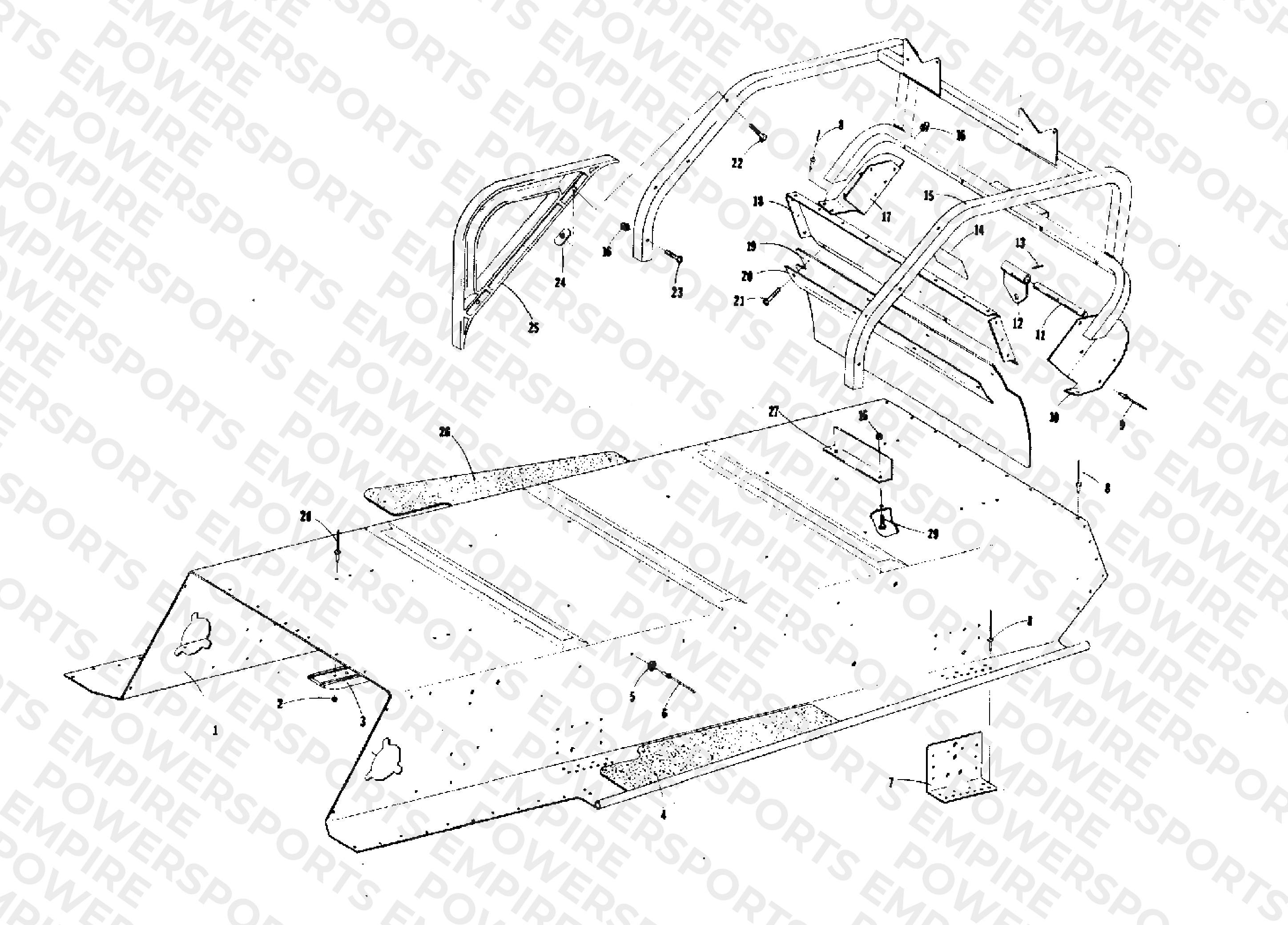 BODY TUNNEL AND REAR BUMPER