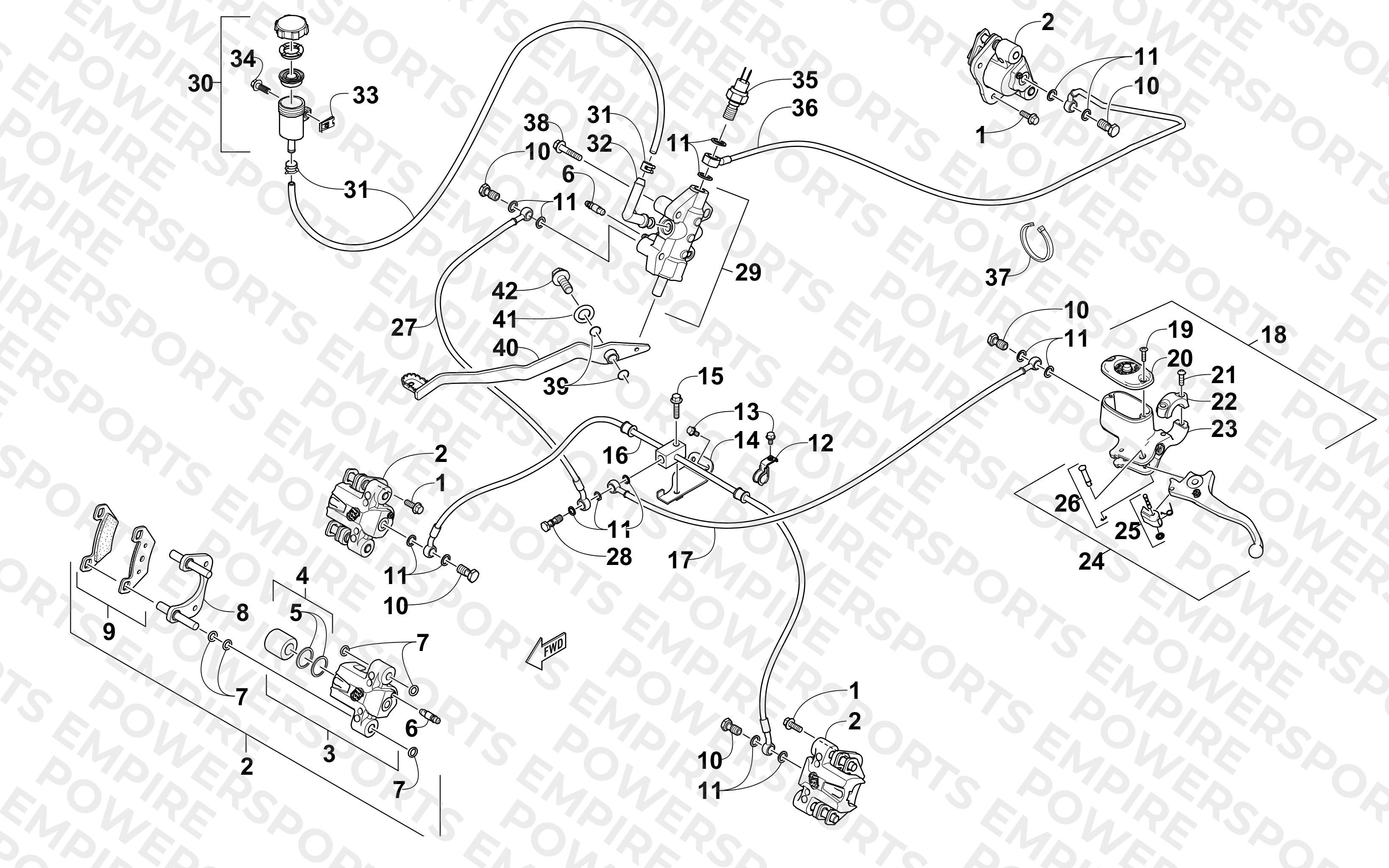 HYDRAULIC BRAKE ASSEMBLY