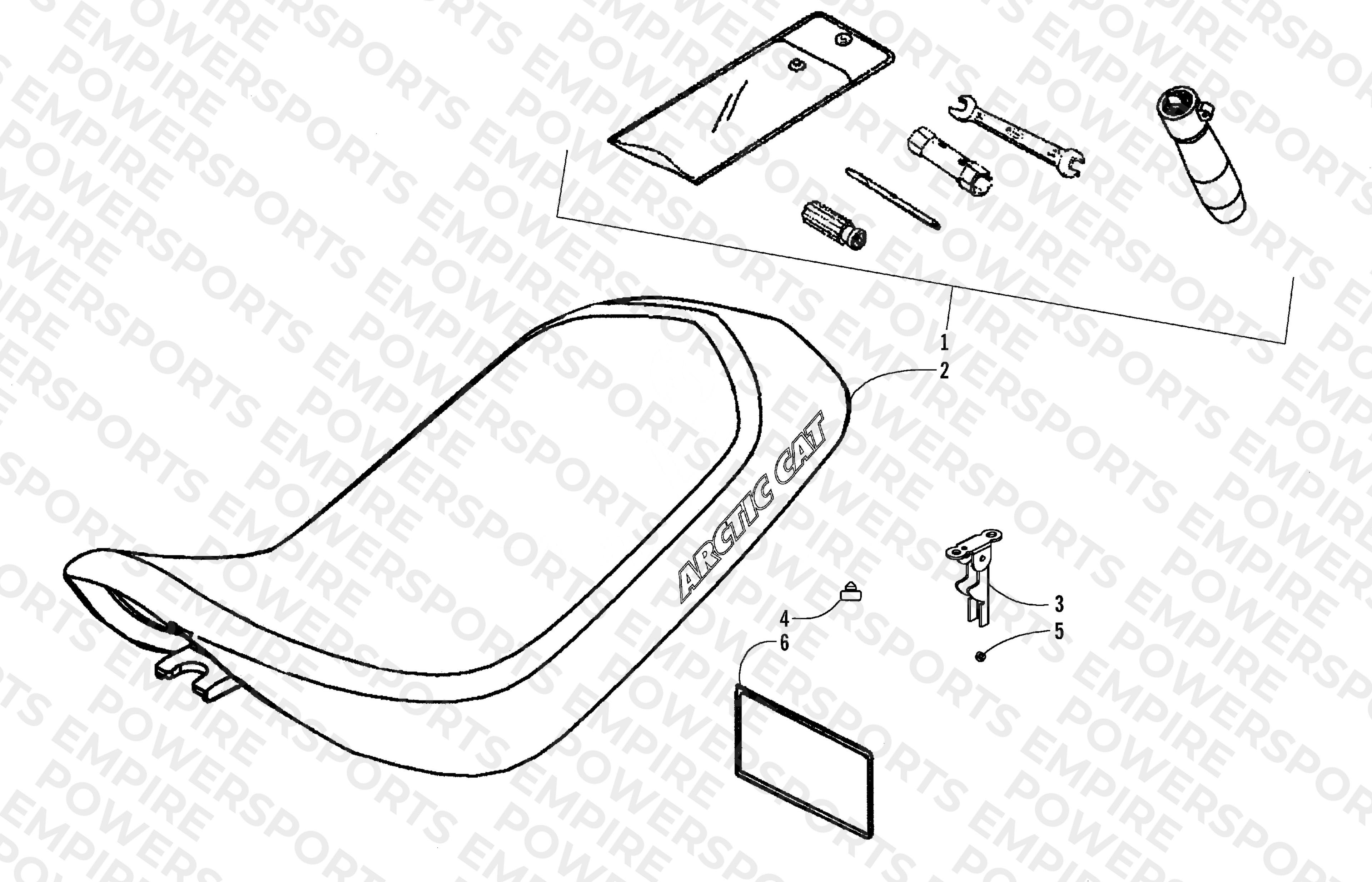 SEAT AND TOOL KIT ASSEMBLY