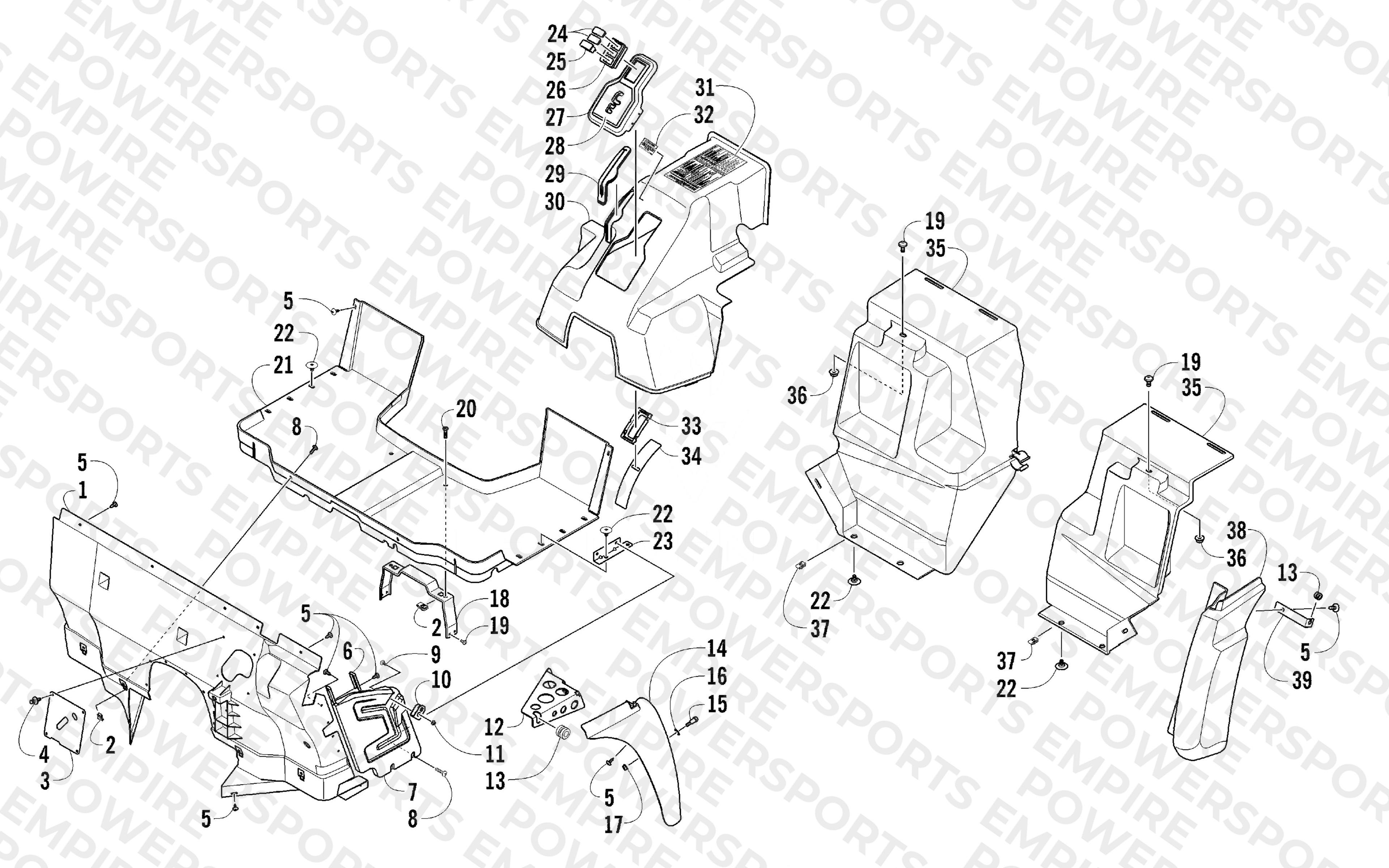 CONSOLE AND FLOOR PANEL ASSEMBLY