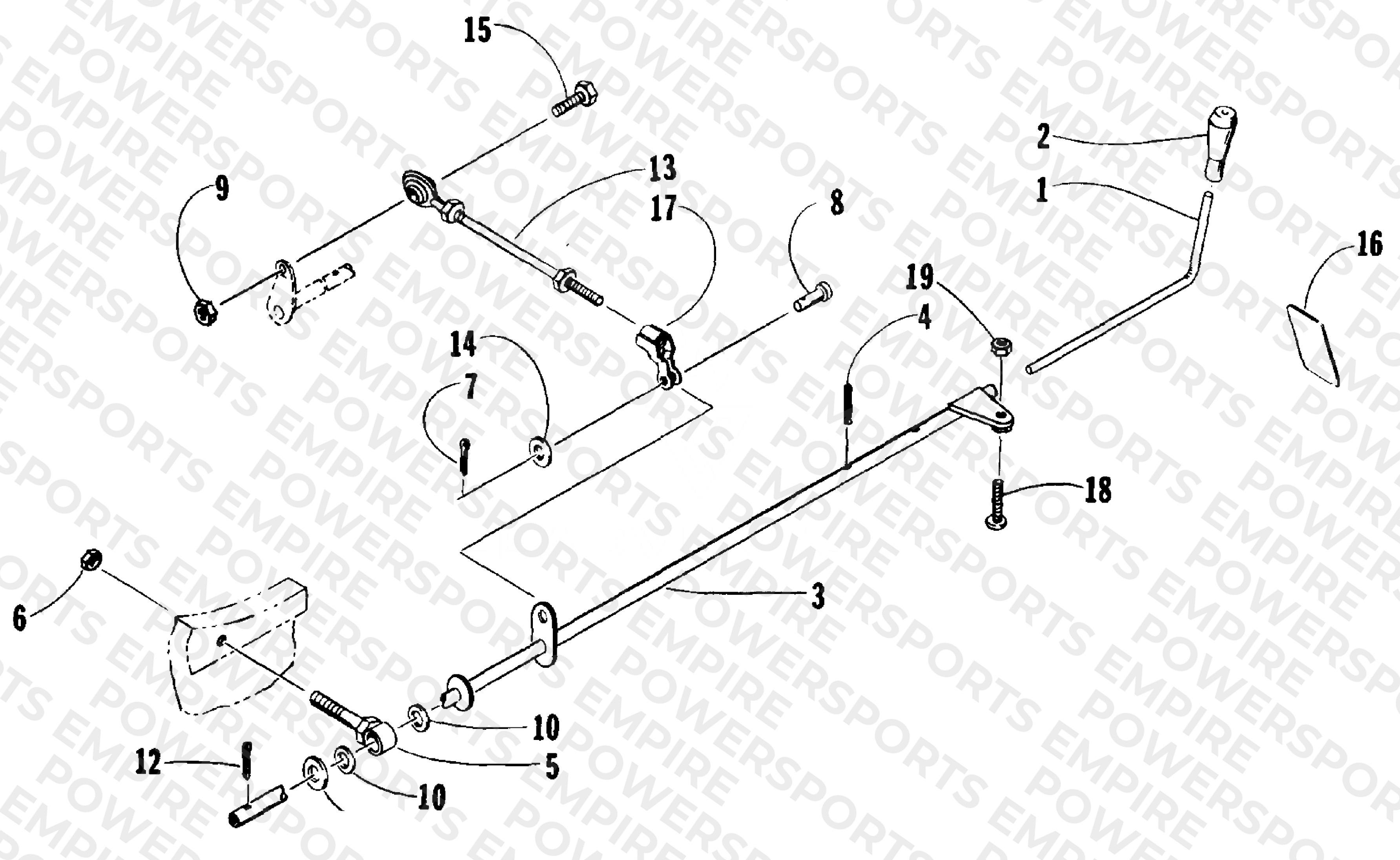 REVERSE SHIFT LEVER ASSEMBLY