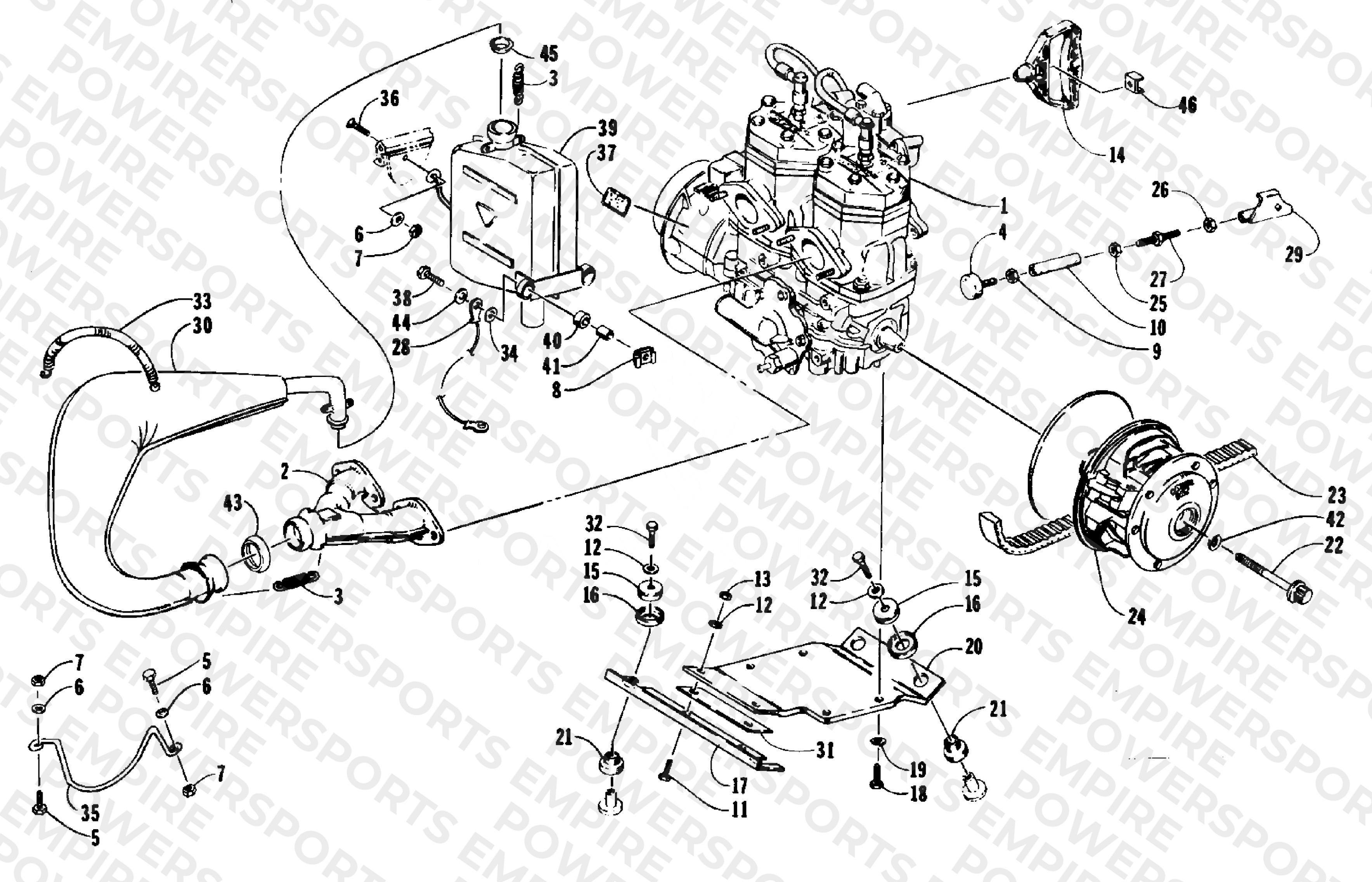 ENGINE AND RELATED PARTS