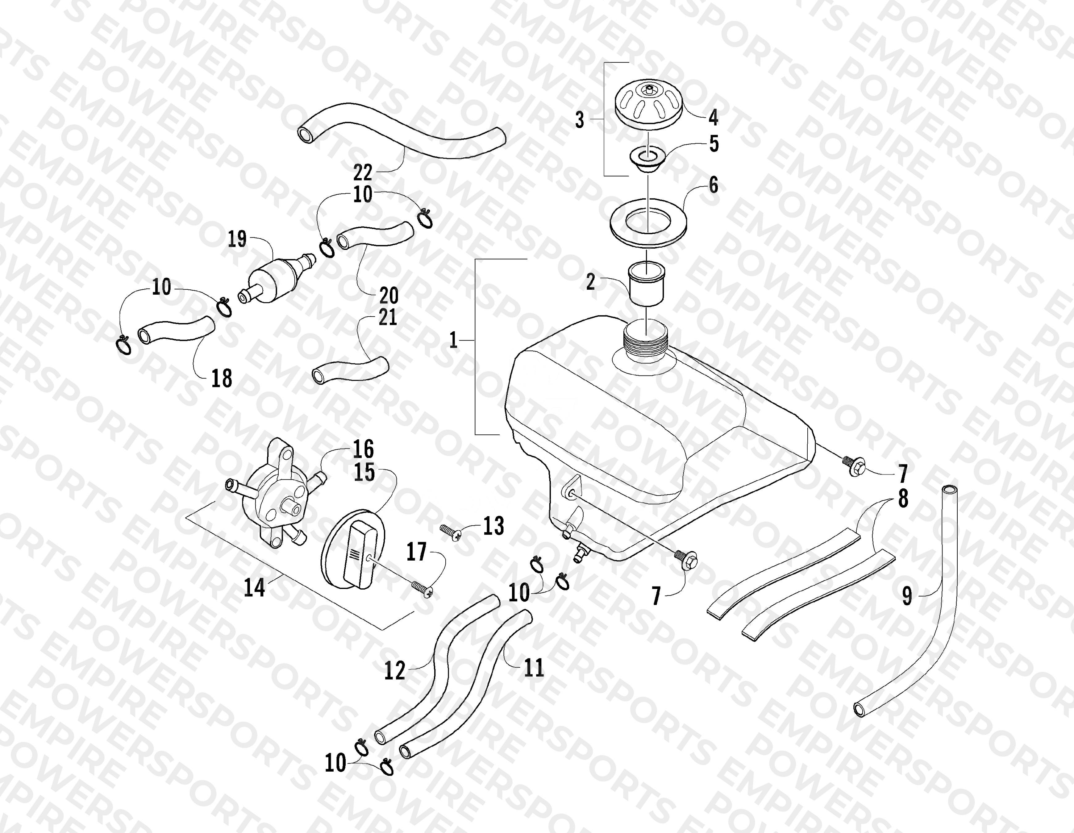 GAS TANK ASSEMBLY