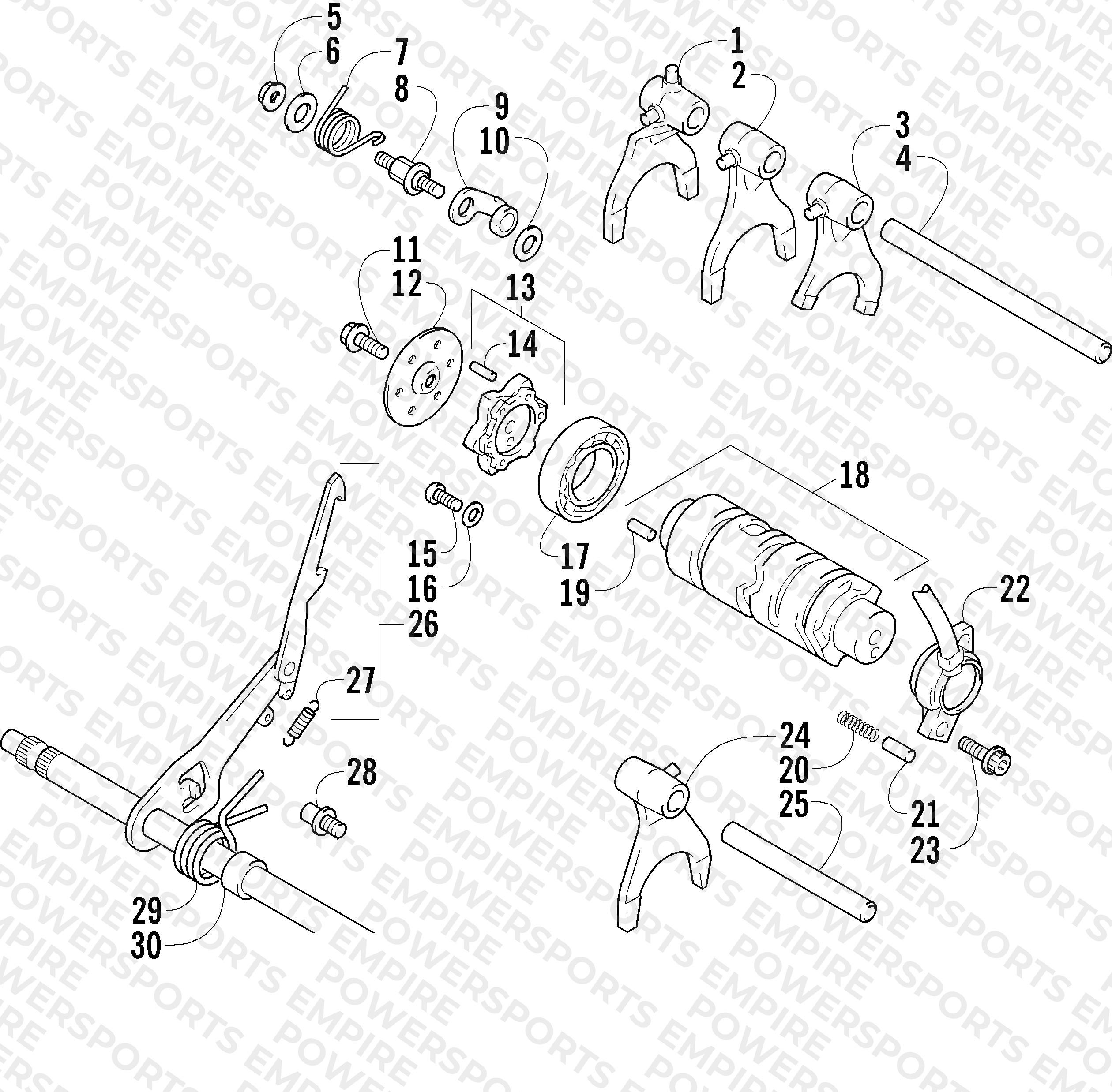 GEAR SHIFTING ASSEMBLY
