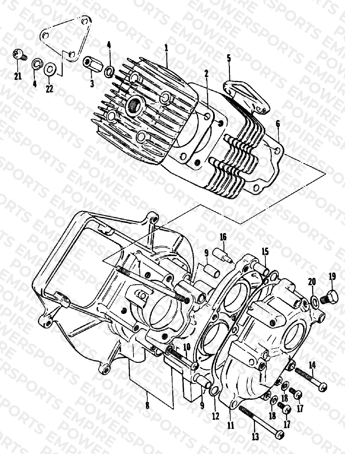 CRANKCASE AND CYLINDER