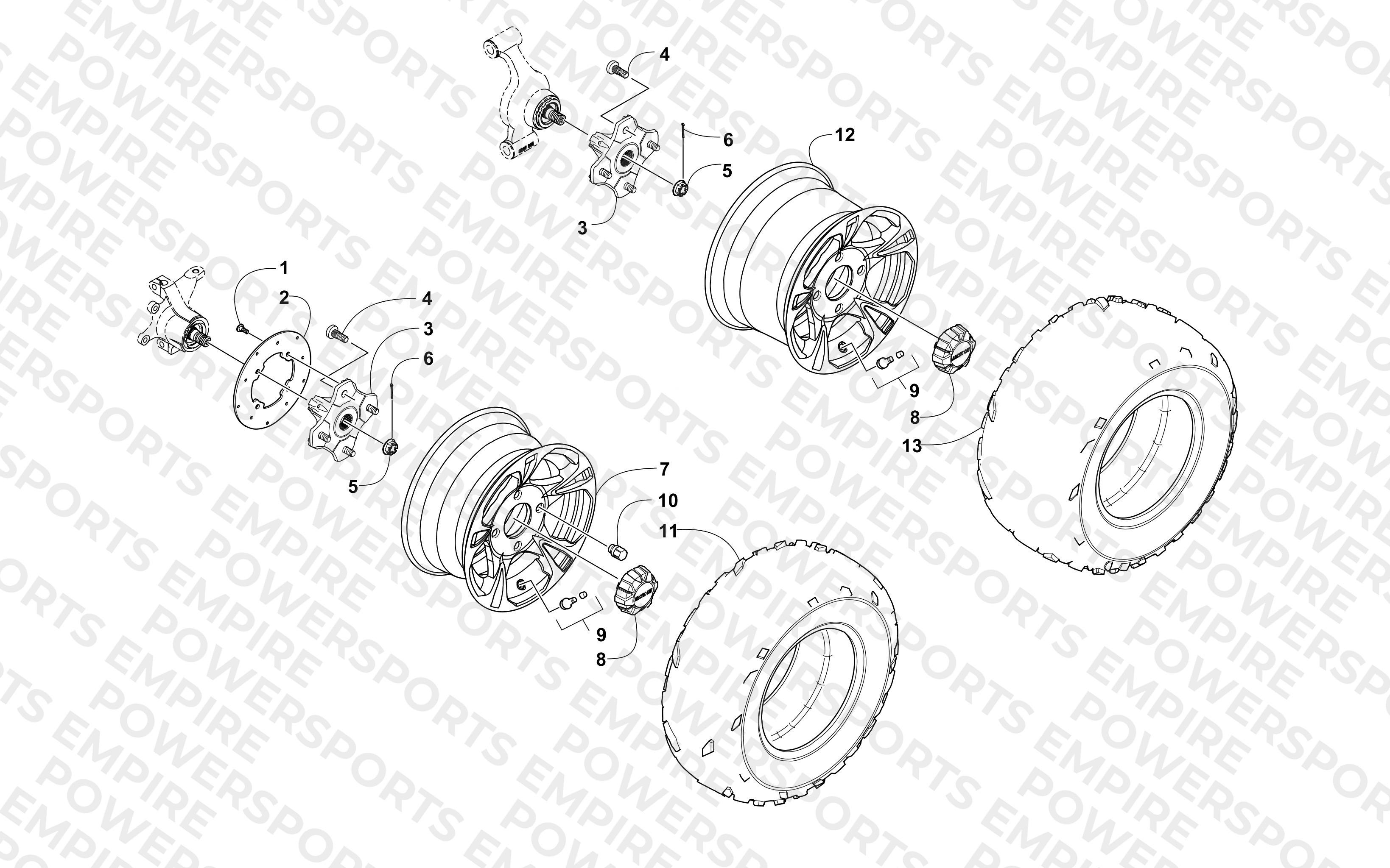 WHEEL AND TIRE ASSEMBLY