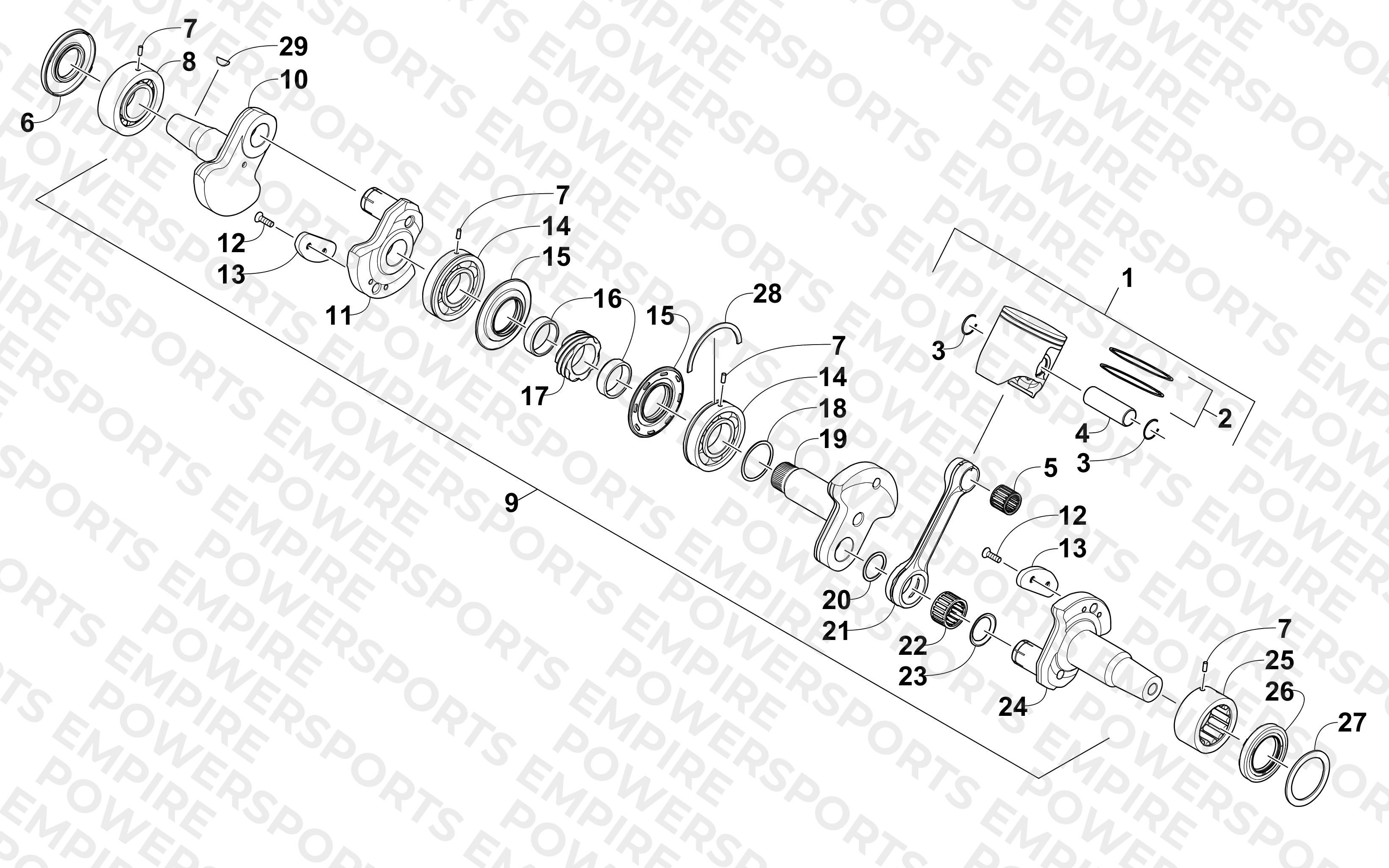 PISTON AND CRANKSHAFT