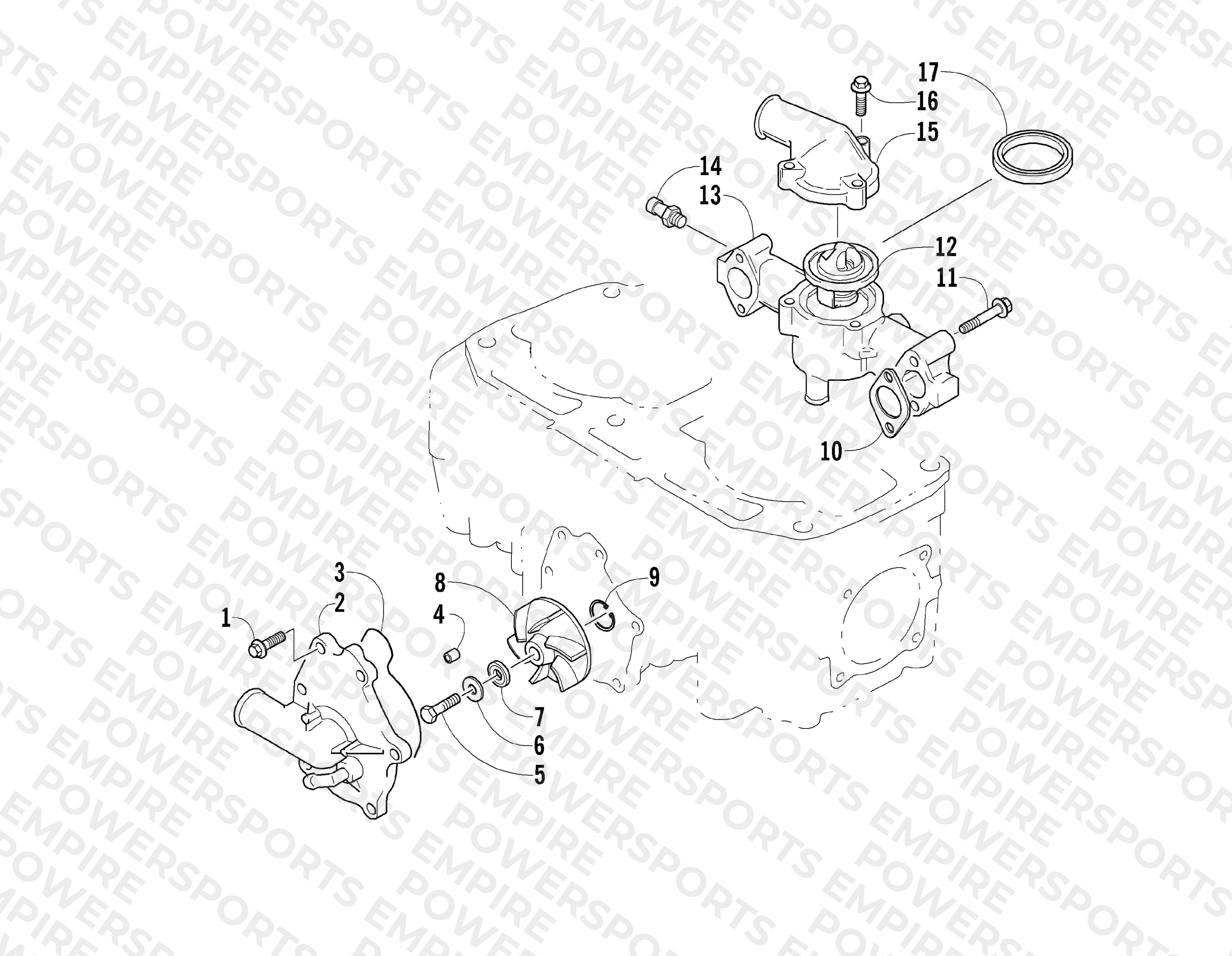 WATER PUMP/WATER MANIFOLD ASSEMBLY