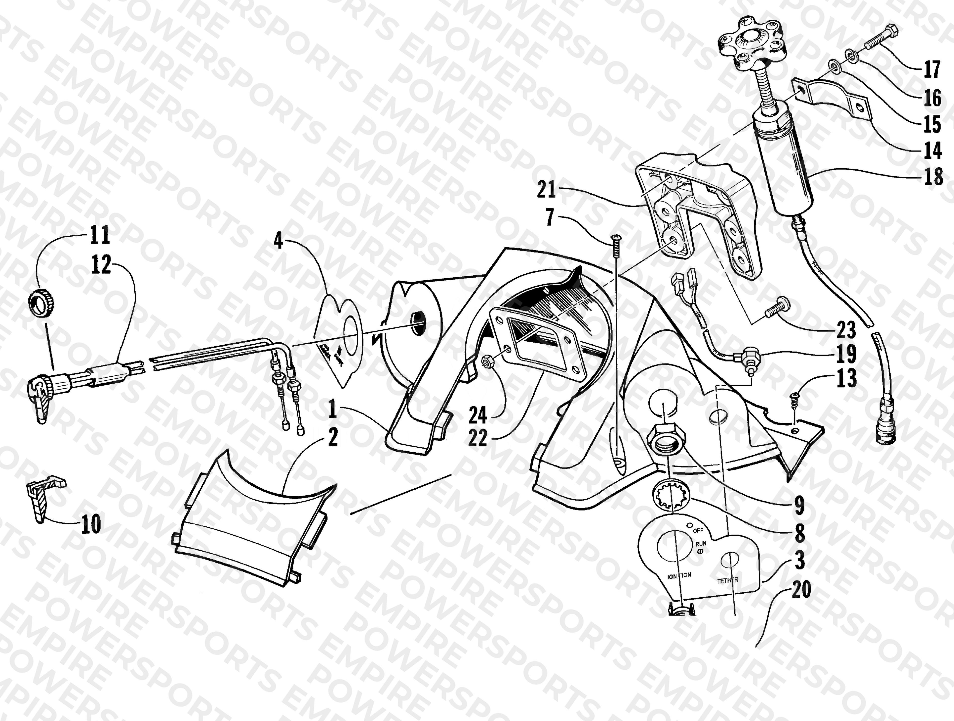 CONSOLE AND SWITCH ASSEMBLY