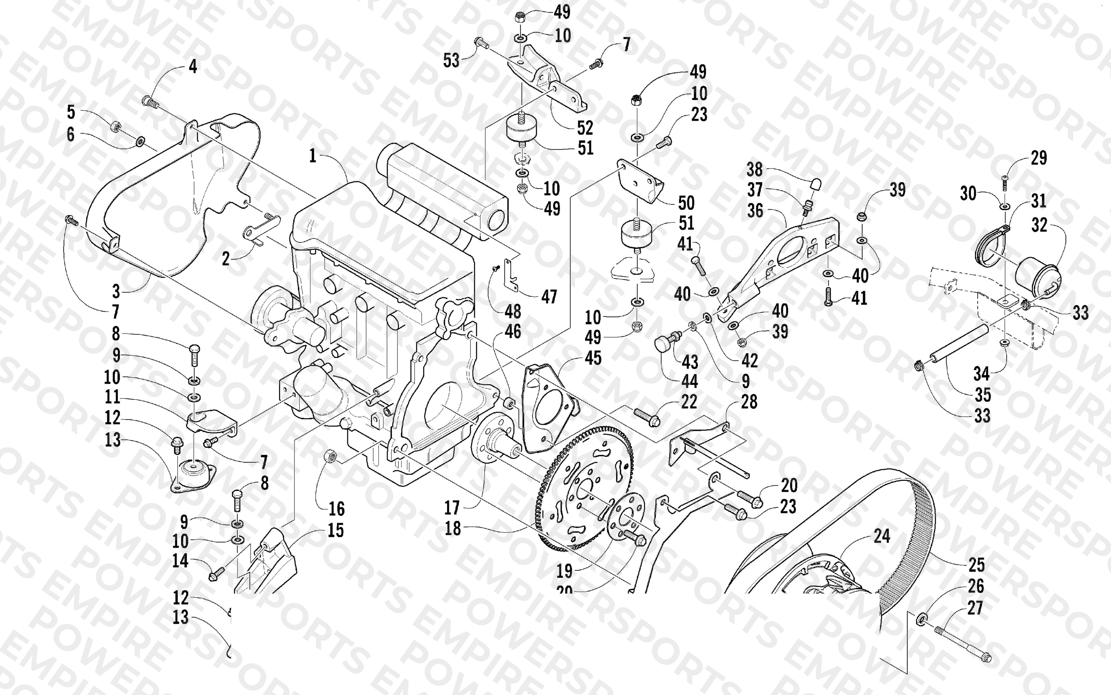 ENGINE AND RELATED PARTS