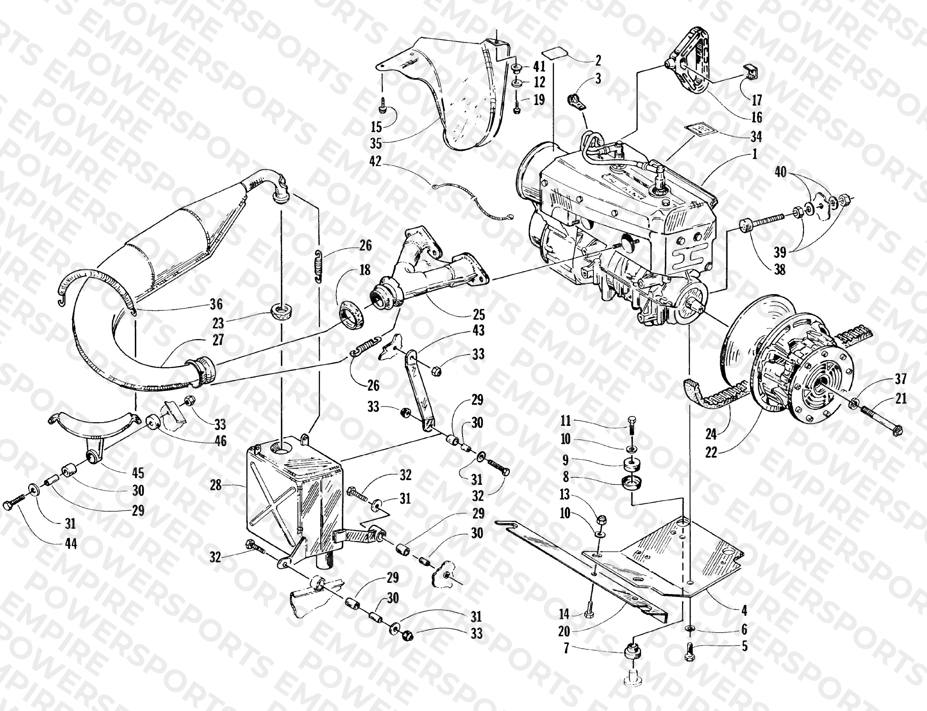 ENGINE AND RELATED PARTS