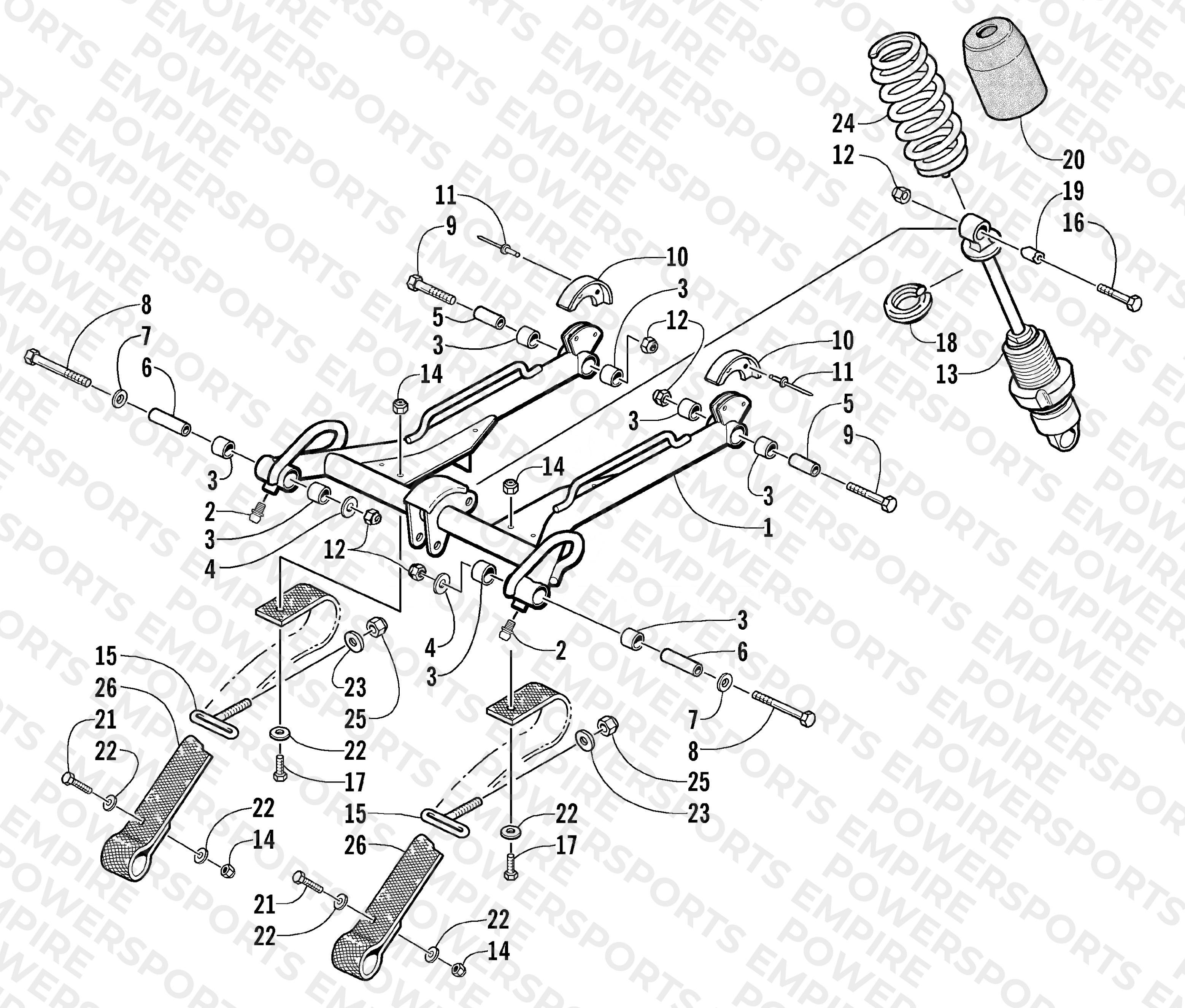 REAR SUSPENSION FRONT ARM ASSEMBLY