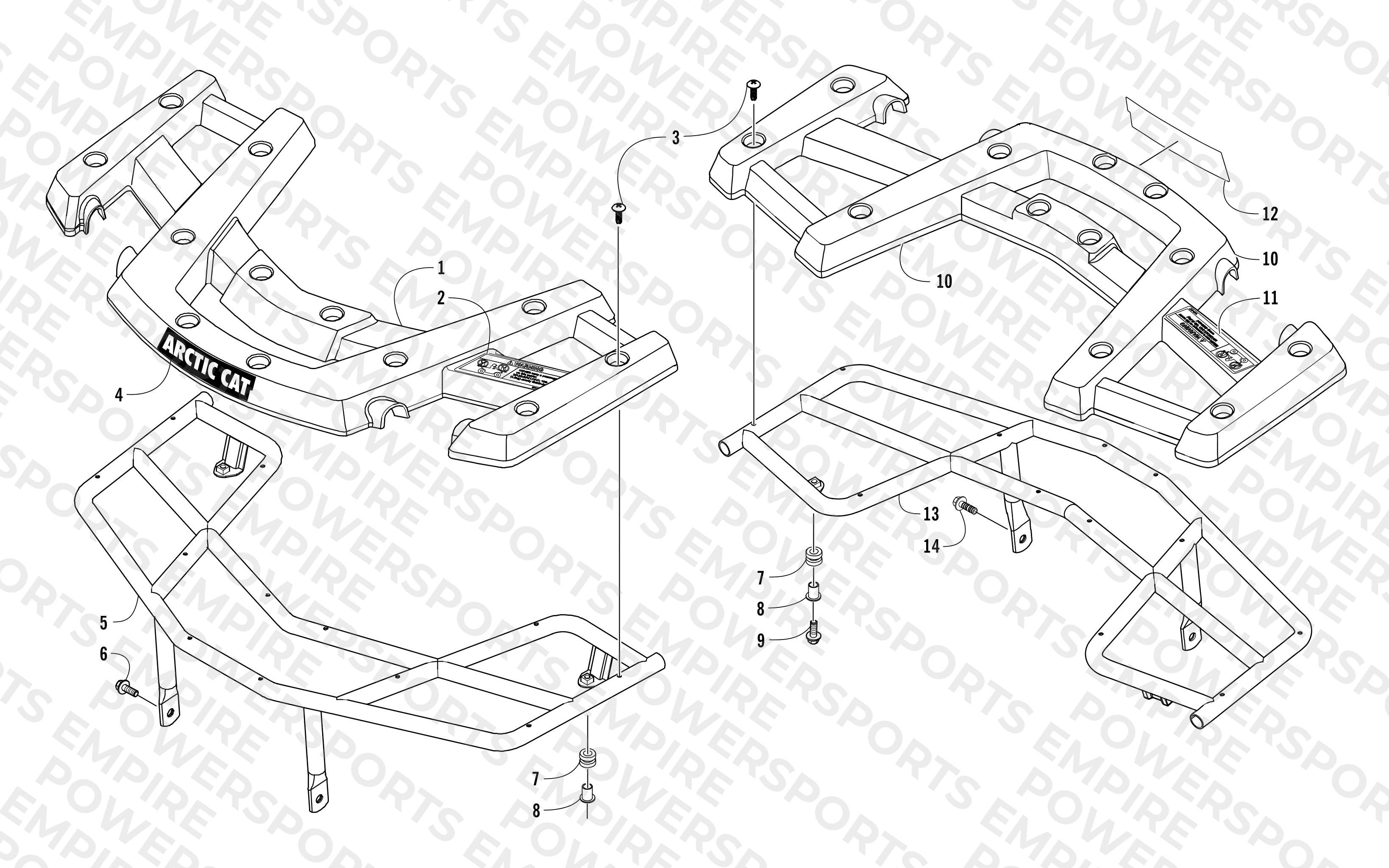 FRONT AND REAR RACK ASSEMBLY