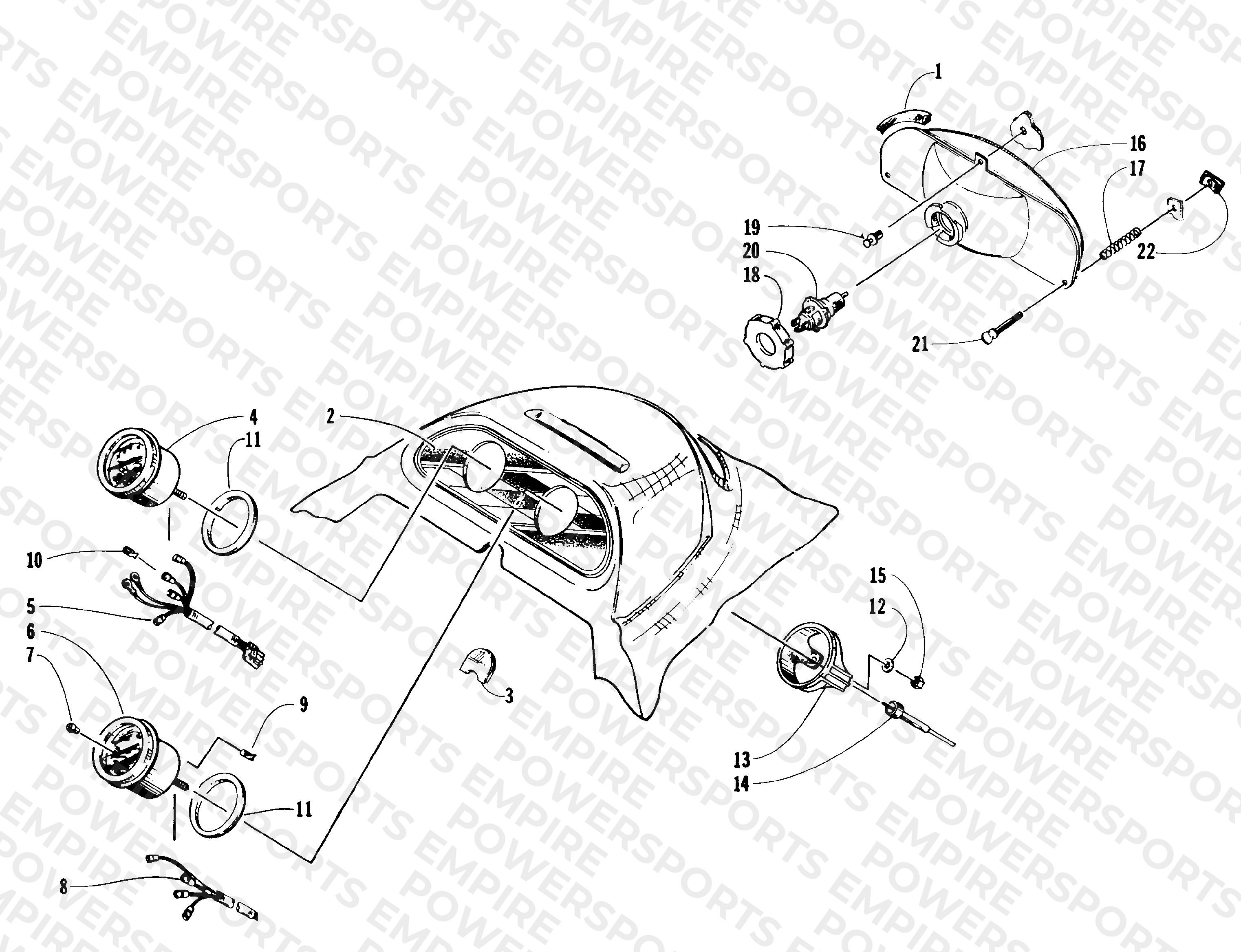 HEADLIGHT AND INSTRUMENTS